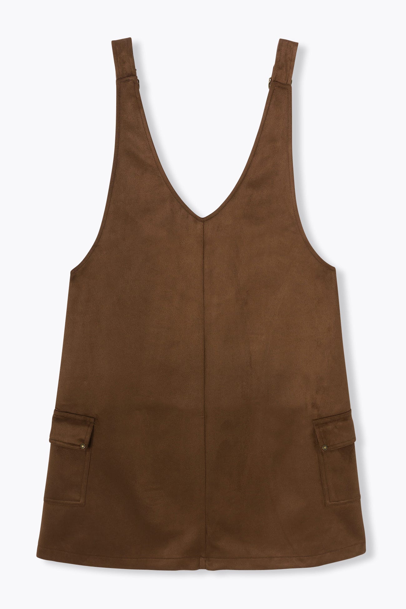 Robe en velours peau de pêche
