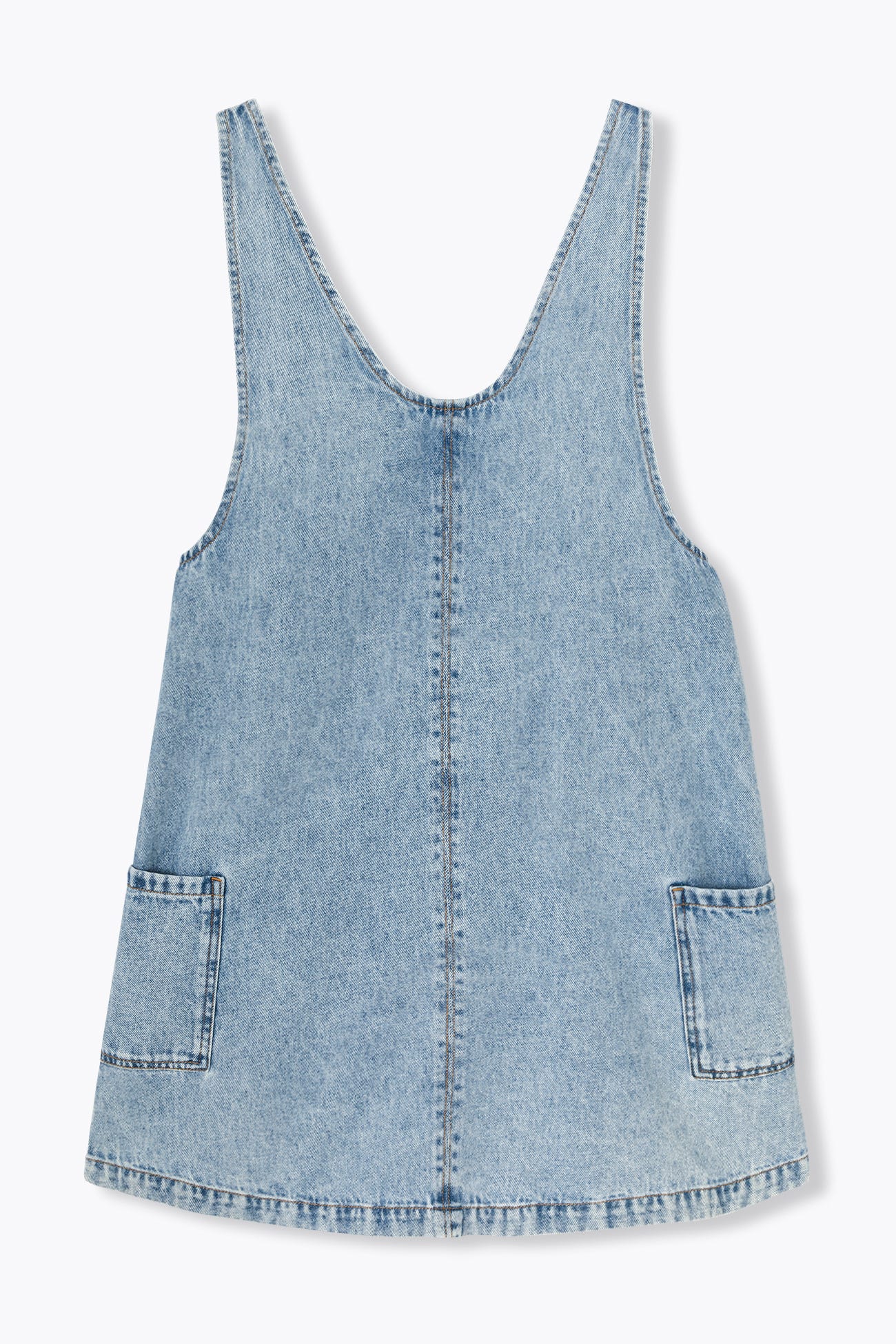 NINA denim dungaree dress