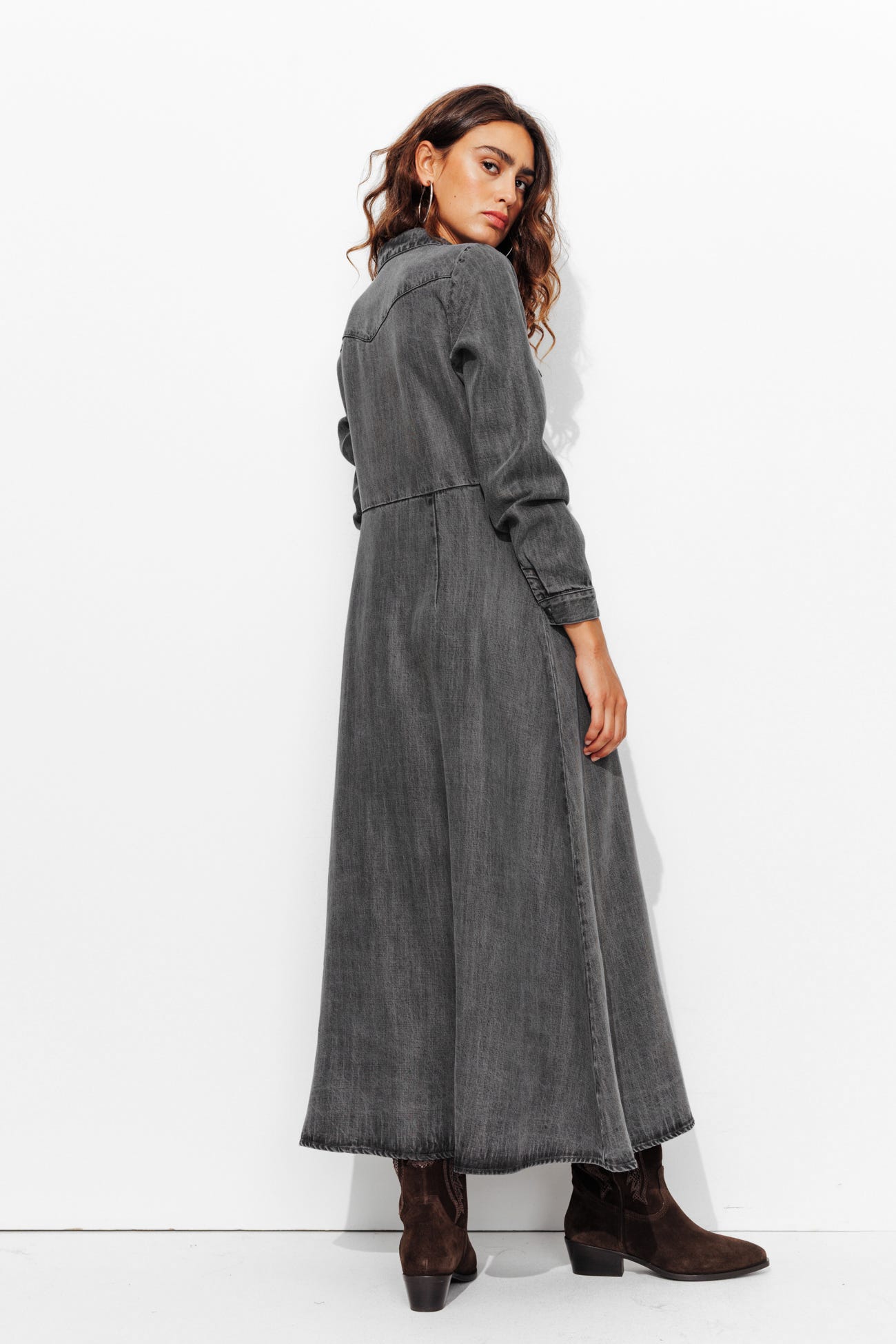 Denim shirtdress