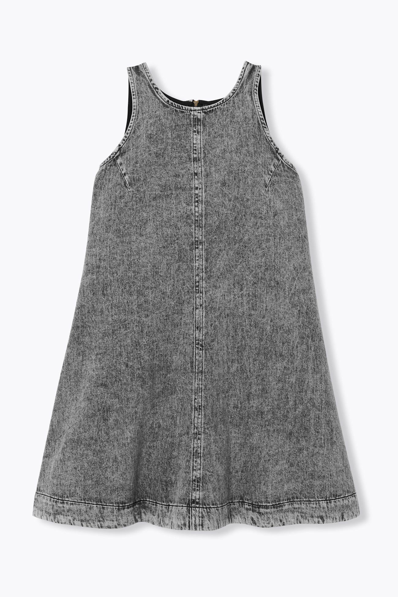 Robe courte trapèze en jean