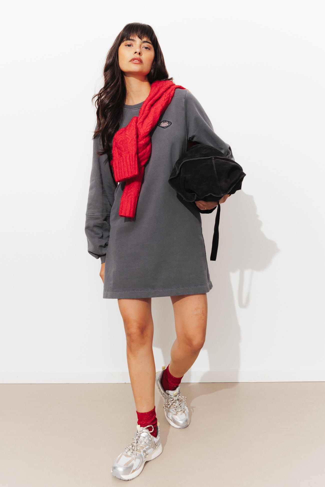 Robe-sweat en molleton Femme