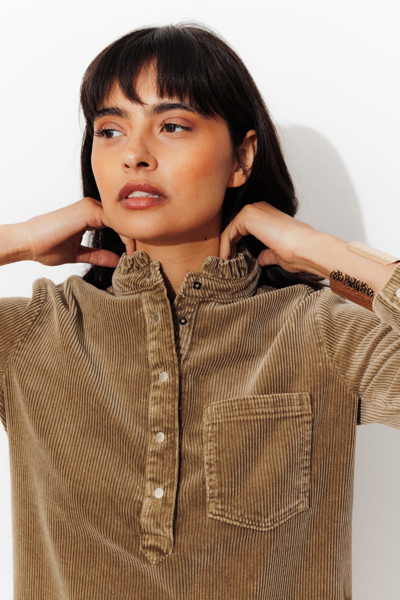 Short corduroy dress