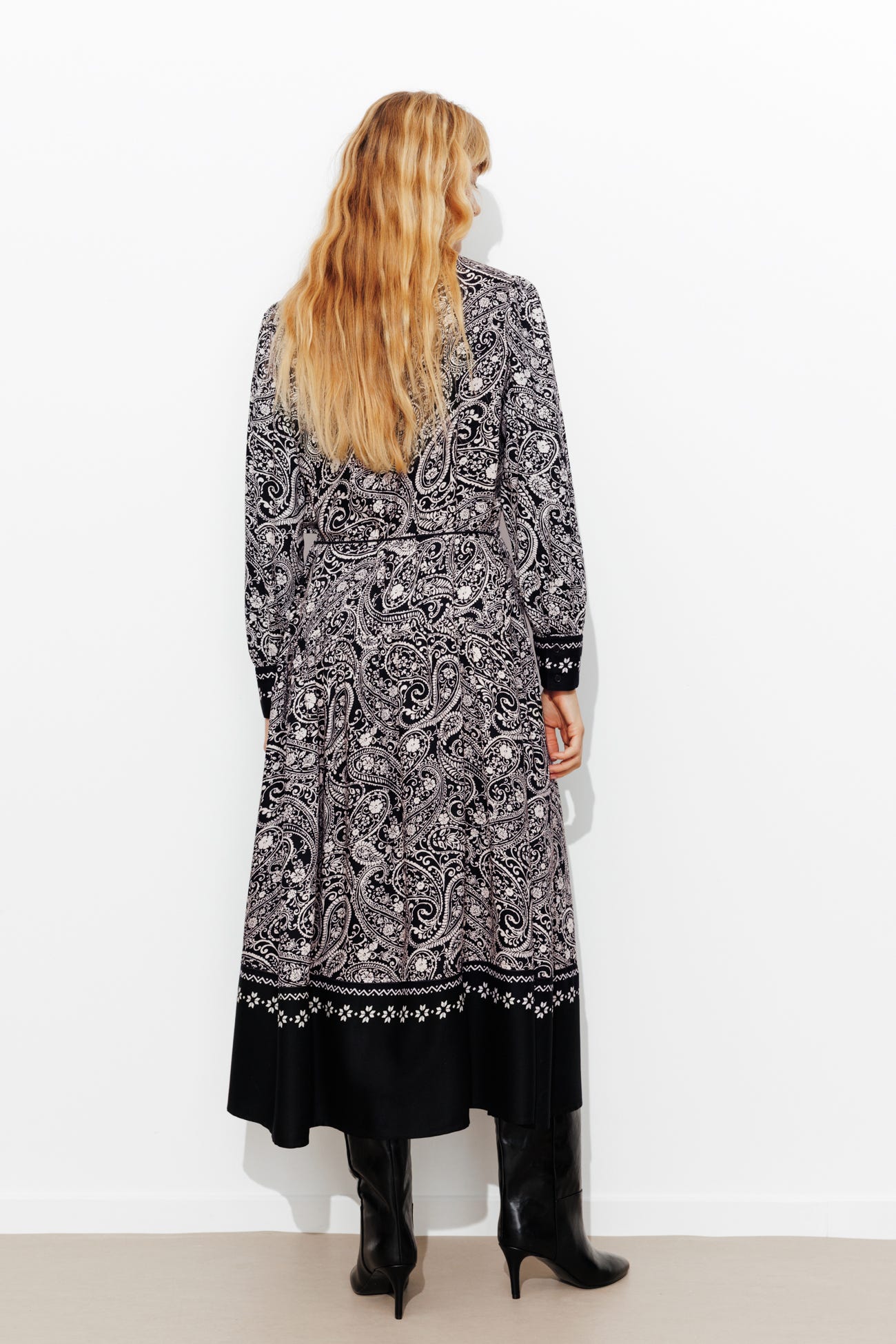 Robe longue imprimée Femme