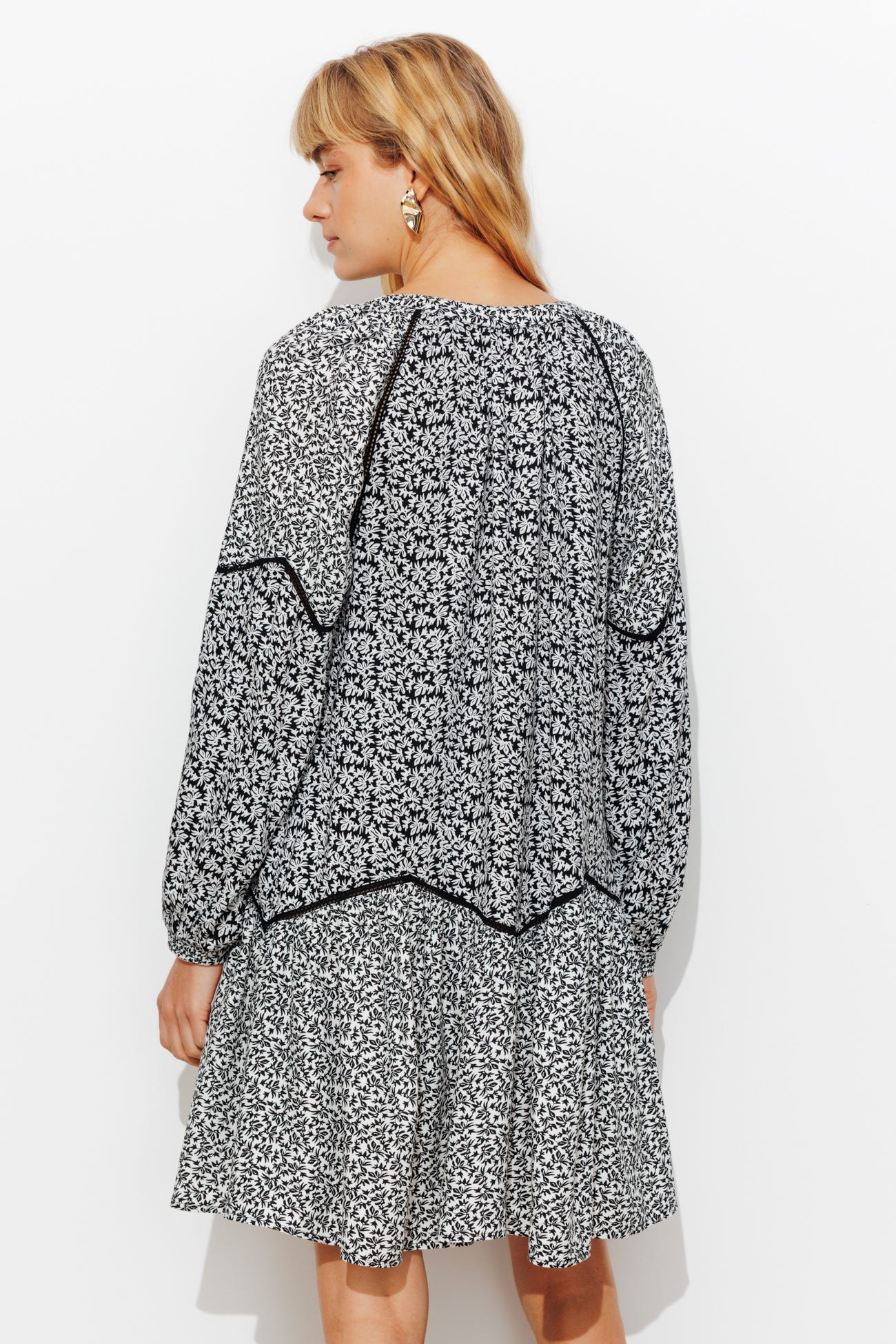 Robe courte imprimée Femme