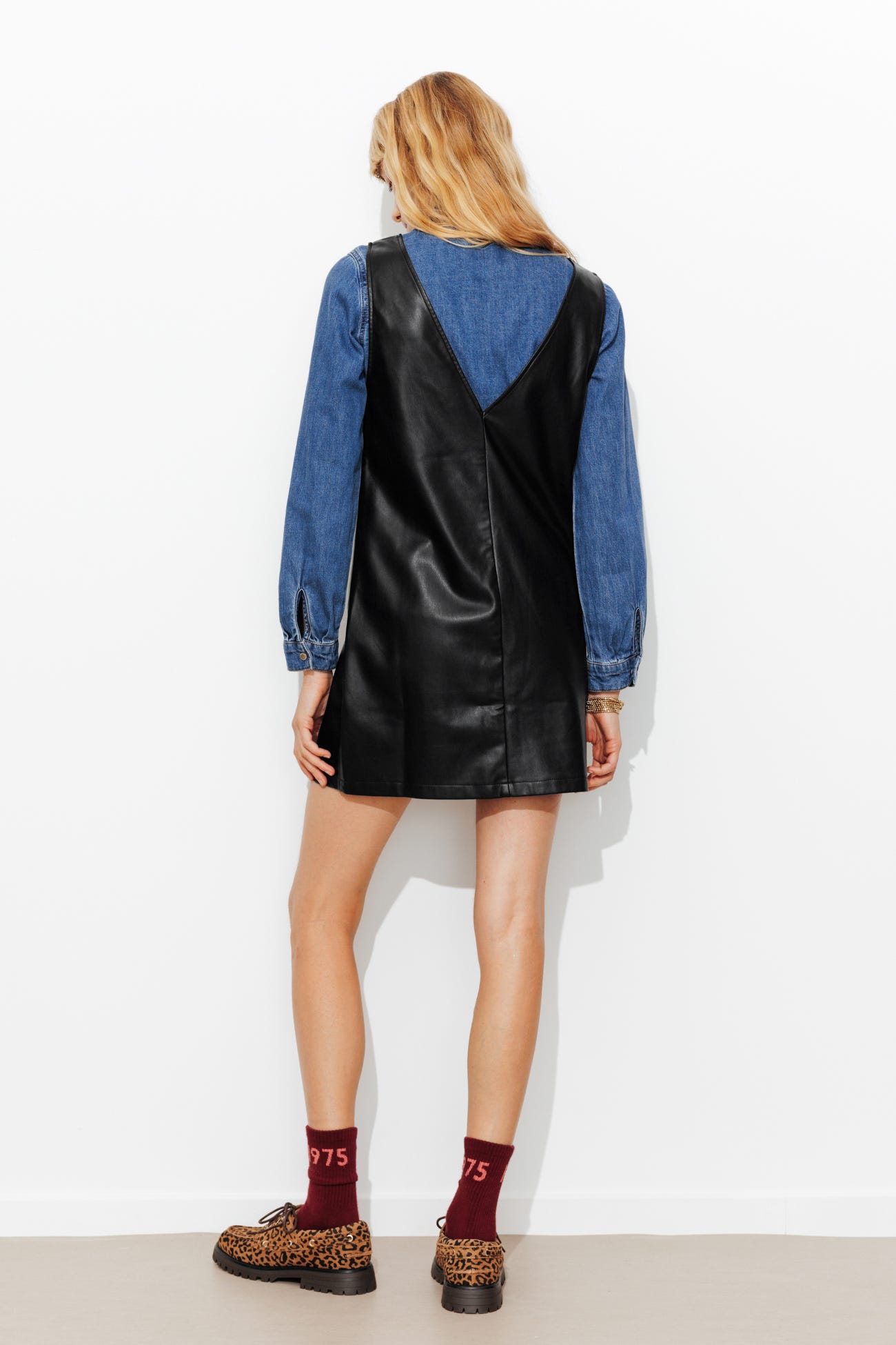 NINA Robe courte en simili