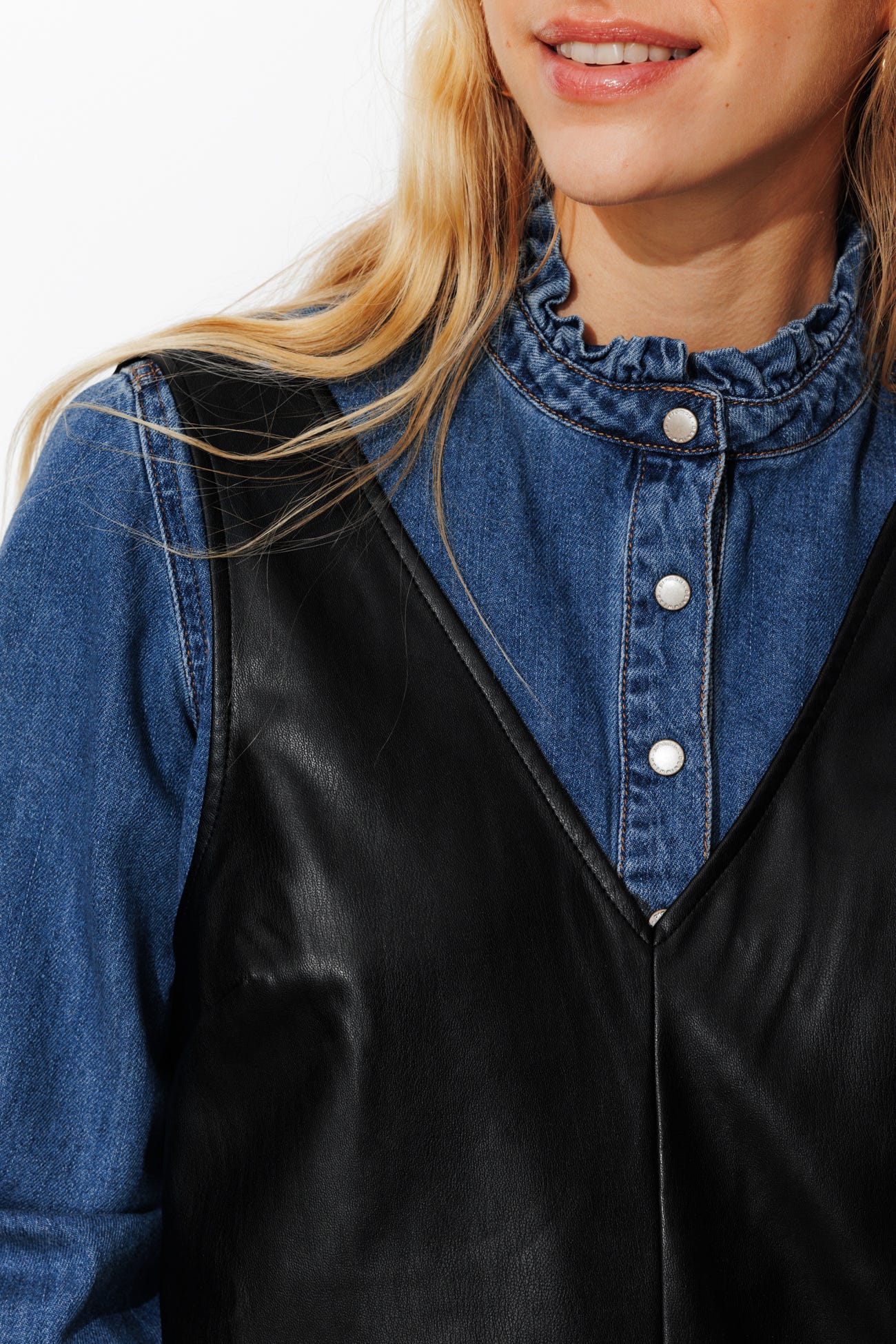 NINA Robe courte en simili