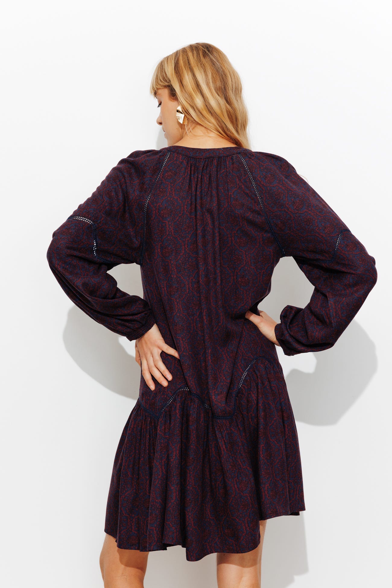 Robe courte imprimée Femme