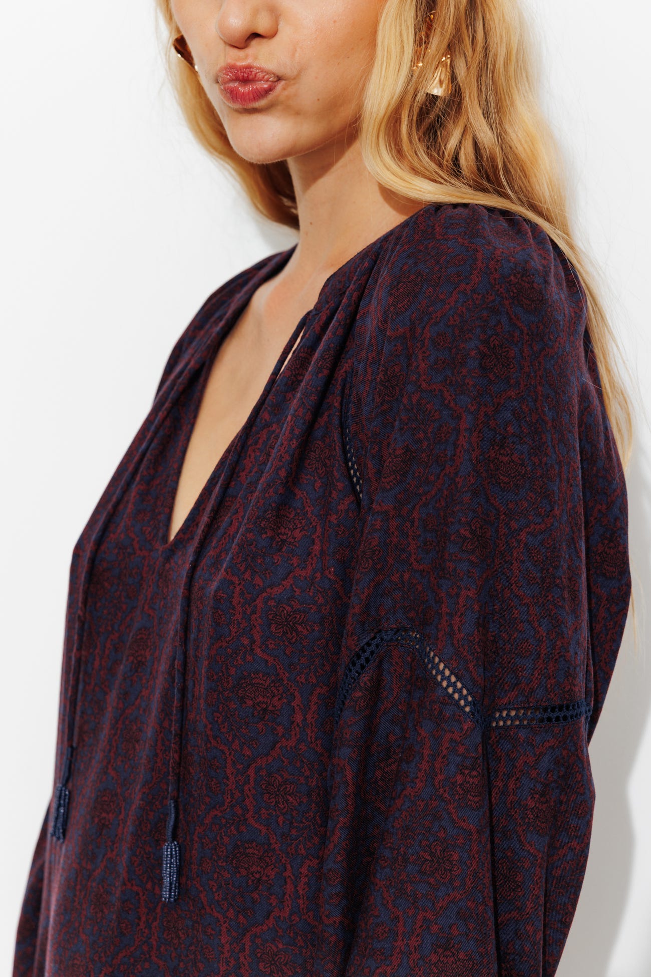 Robe courte imprimée Femme