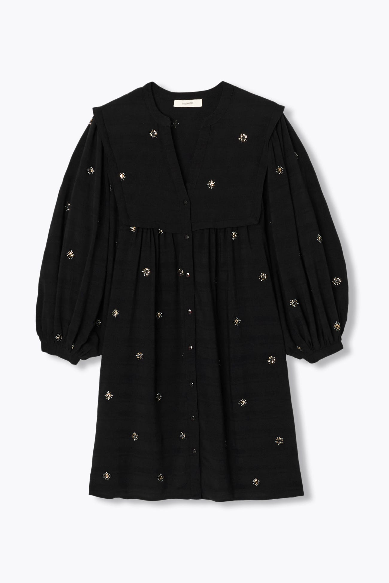 Robe courte à sequins brodés