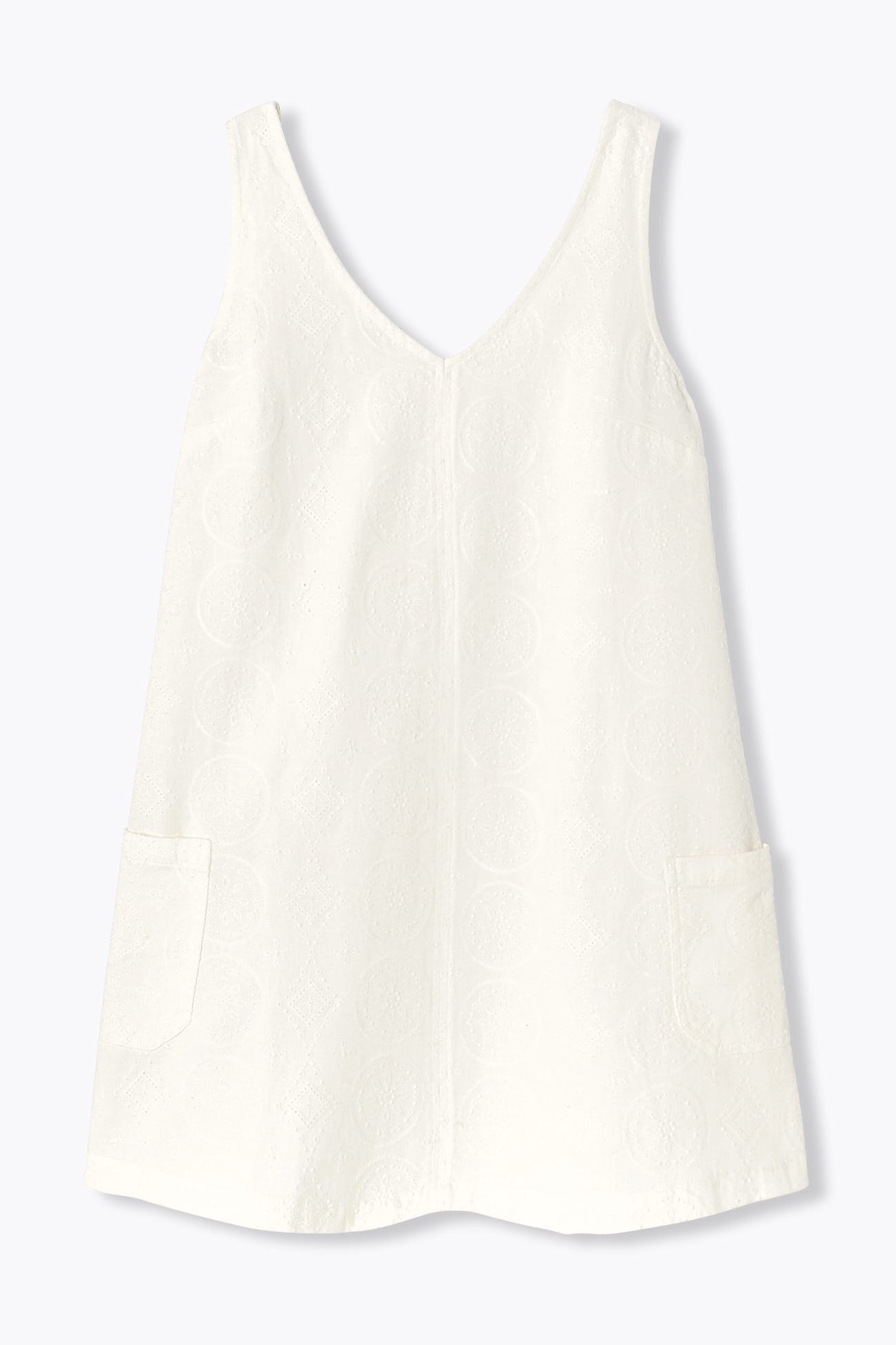 Robe courte brodée Femme