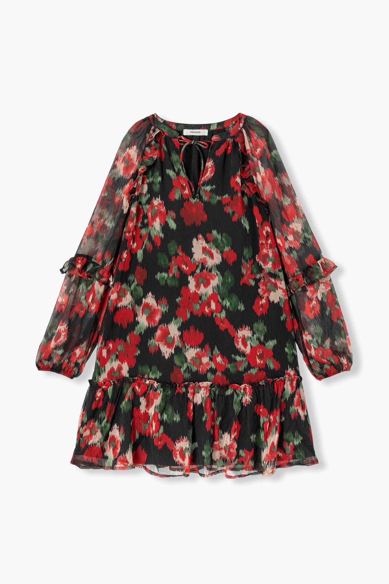 Robe courte imprimée Femme