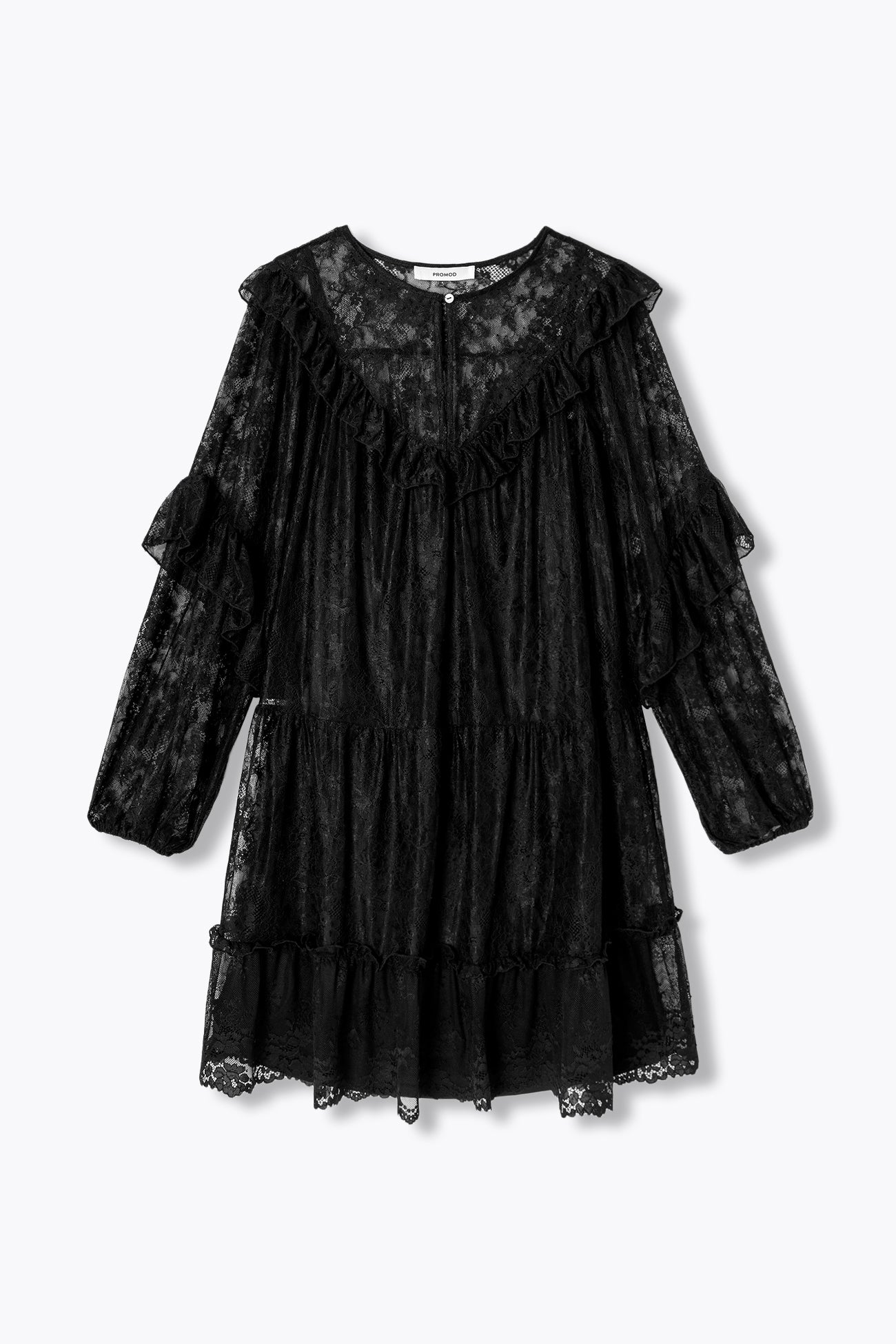 Short lace dress - Black