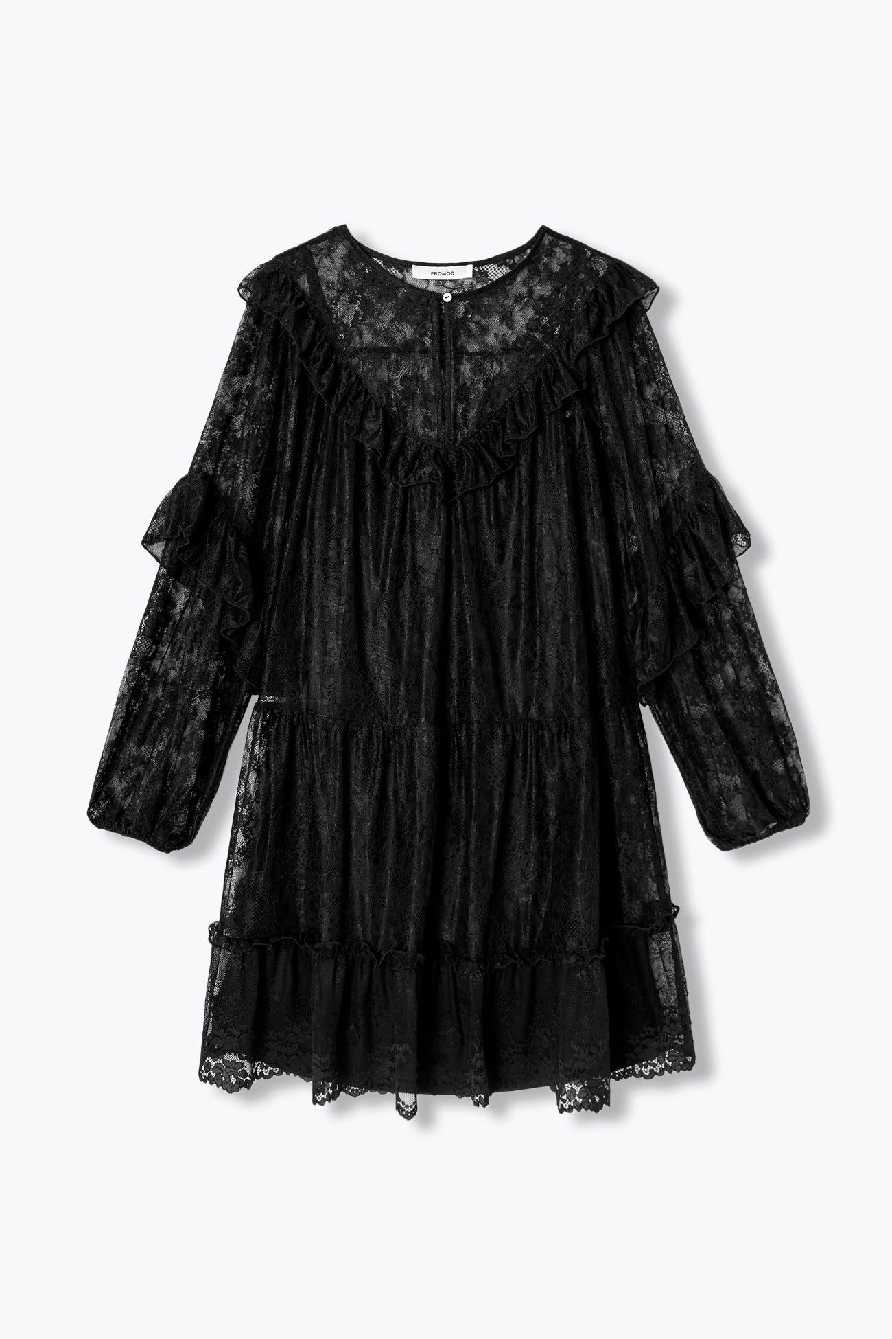 Robe courte en dentelle Femme