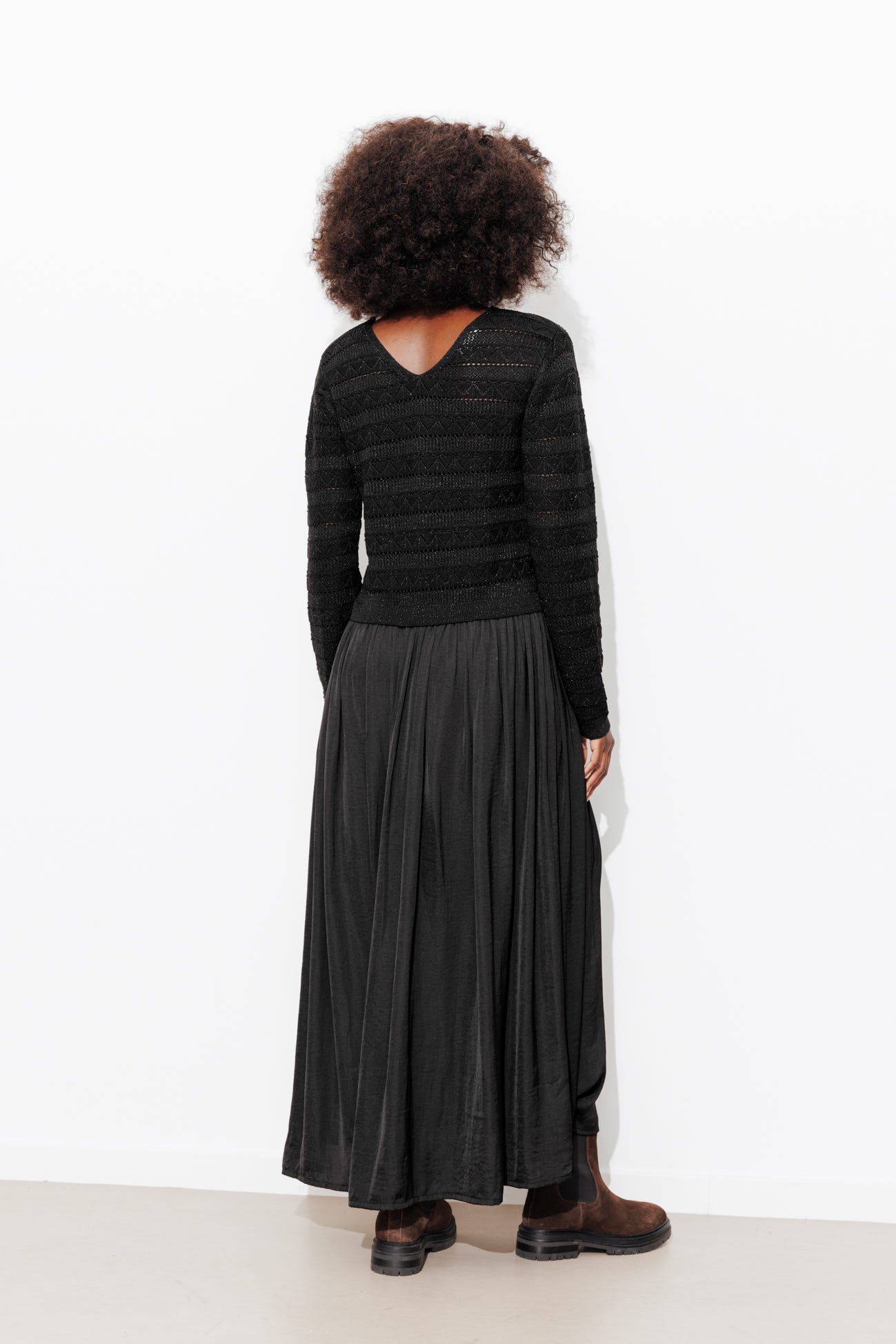 Longue robe pailletée Femme