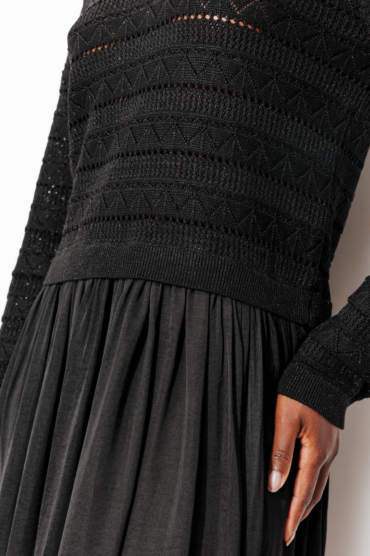 Longue robe pailletée Femme