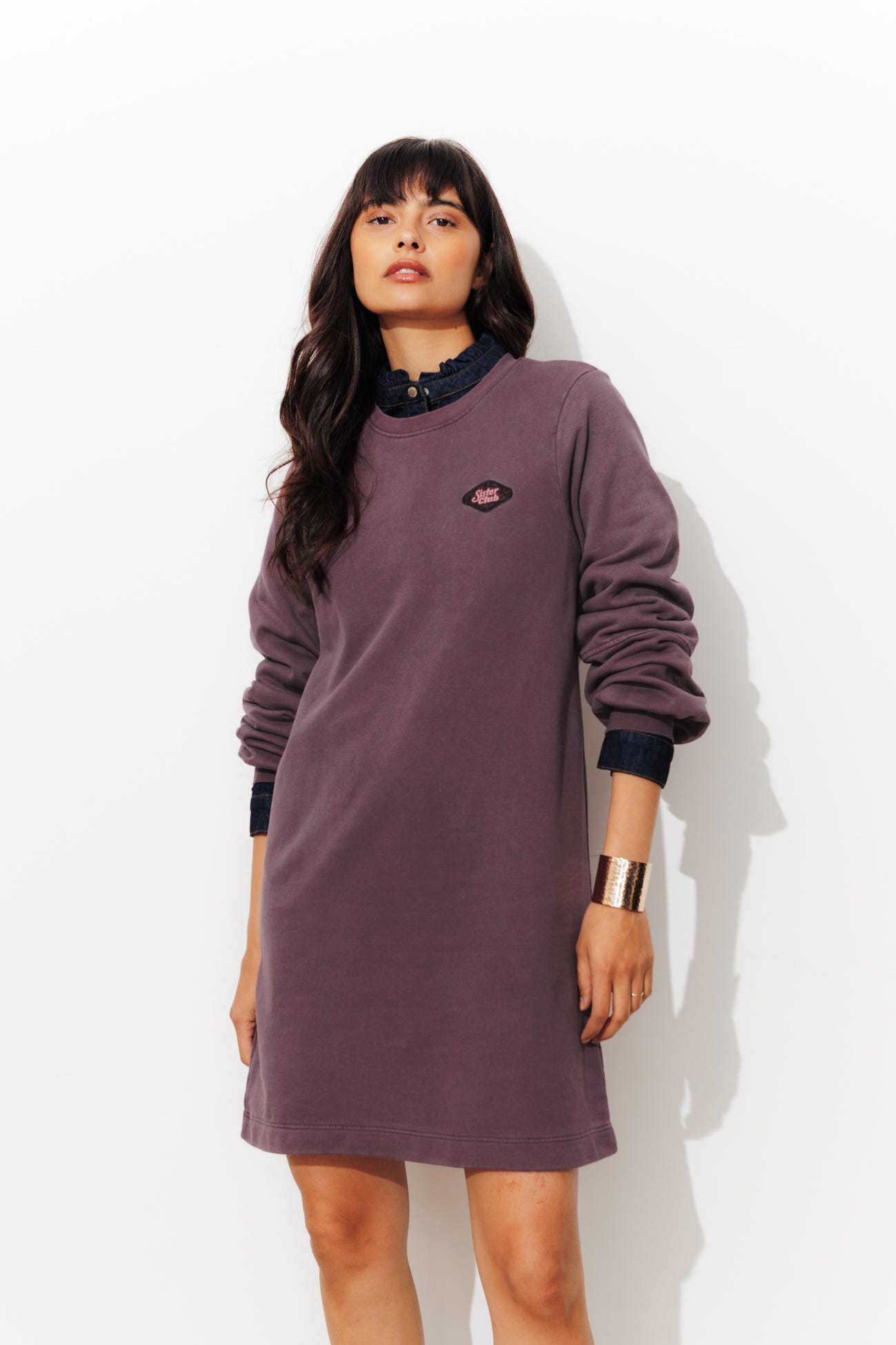 Vestido sudadera de muletón