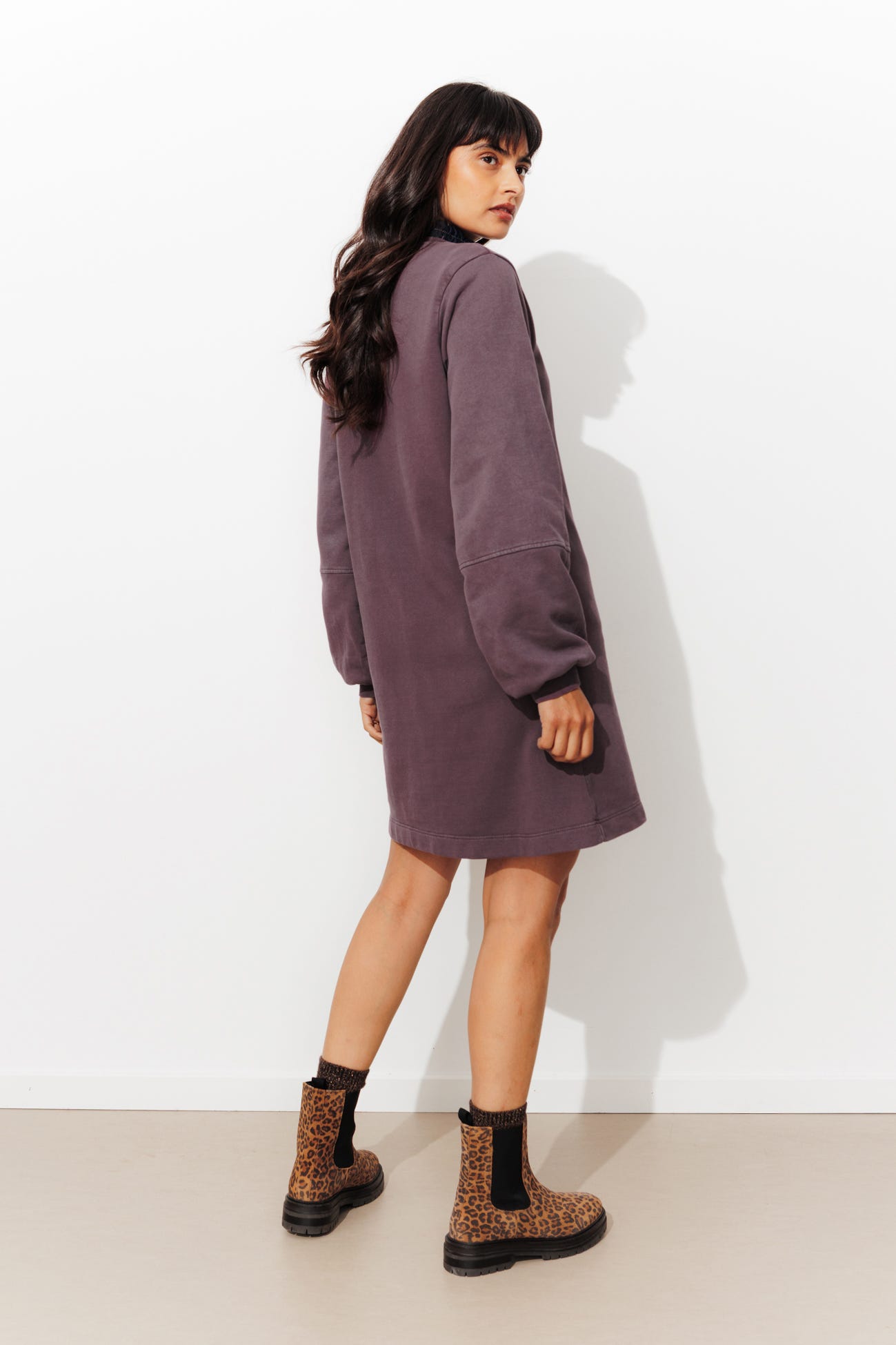 Vestido sudadera de muletón