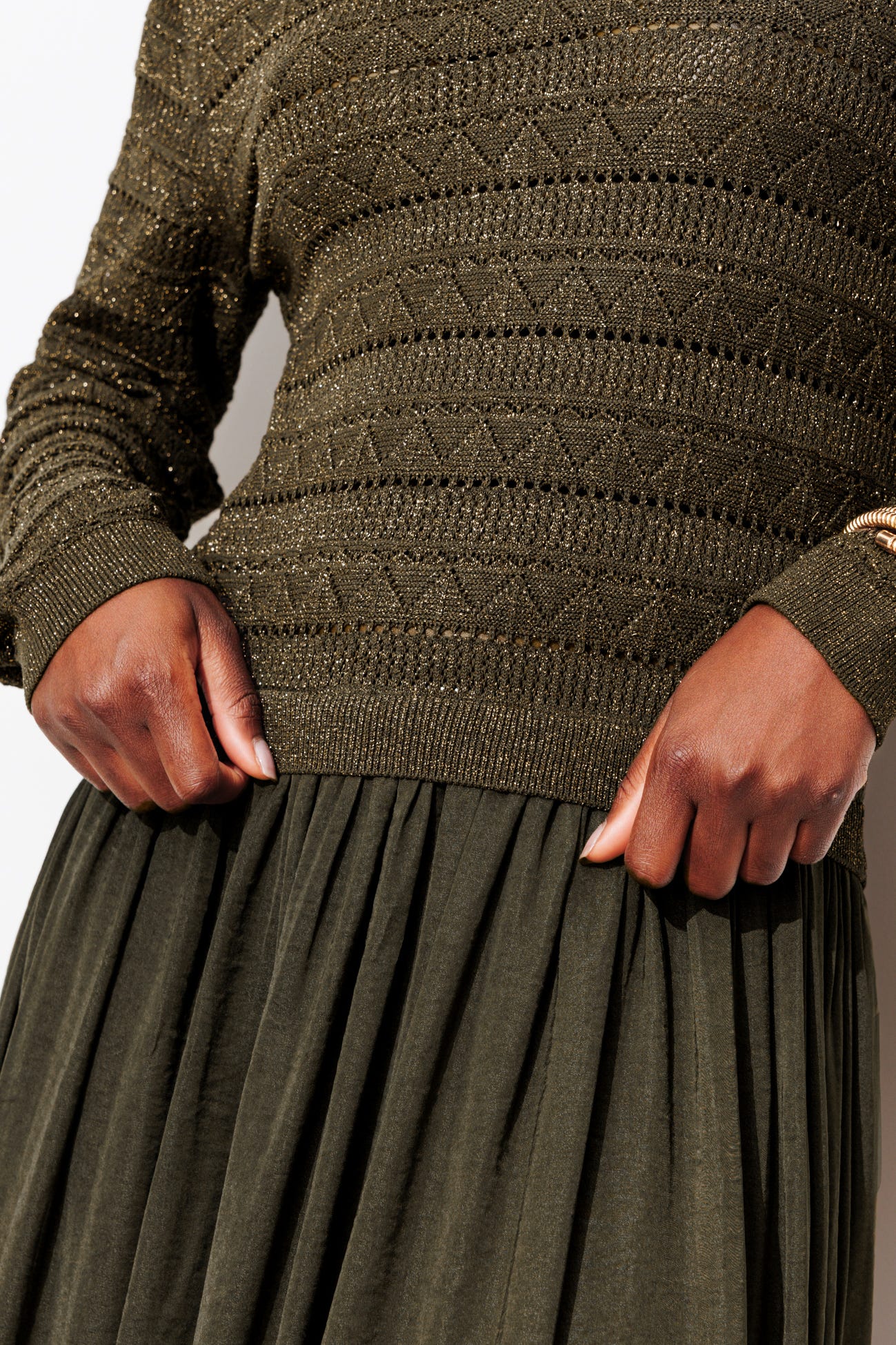 Longue robe pailletée Femme