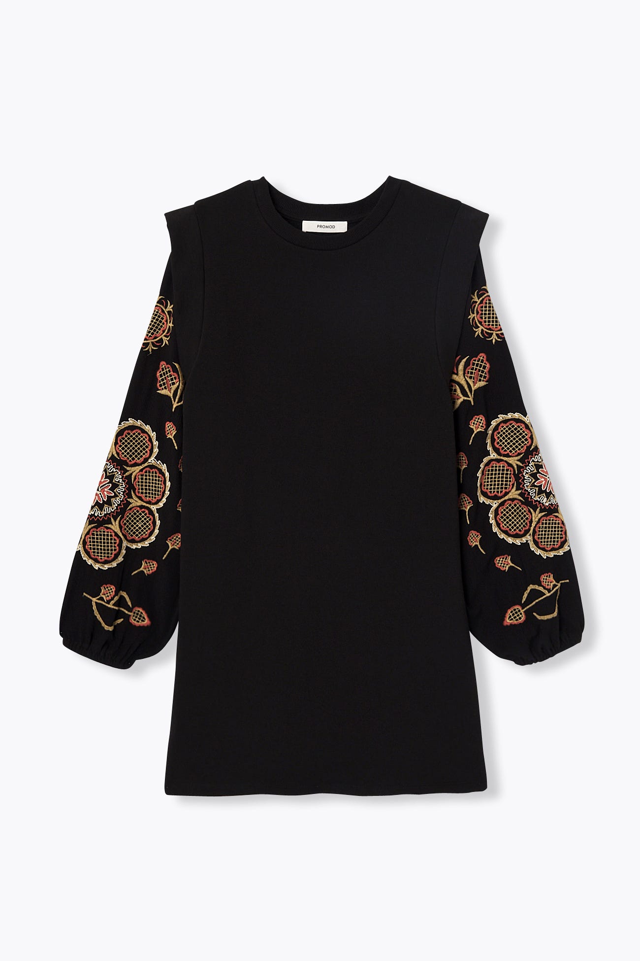 Robe sweat-shirt brodée