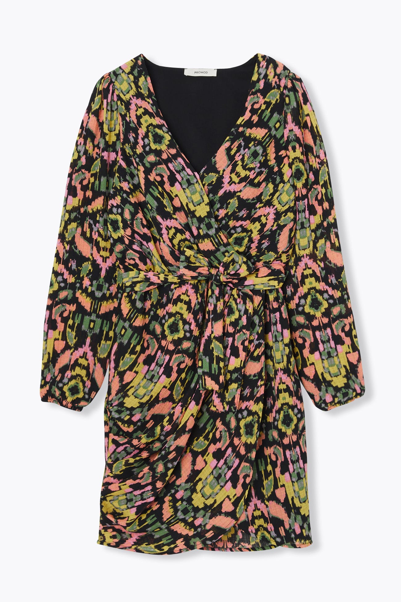 Robe cache-cœur imprimée