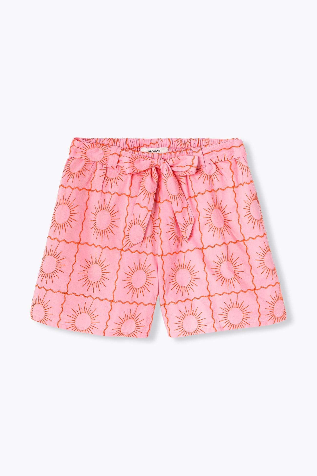Short brodé ceinturé Femme