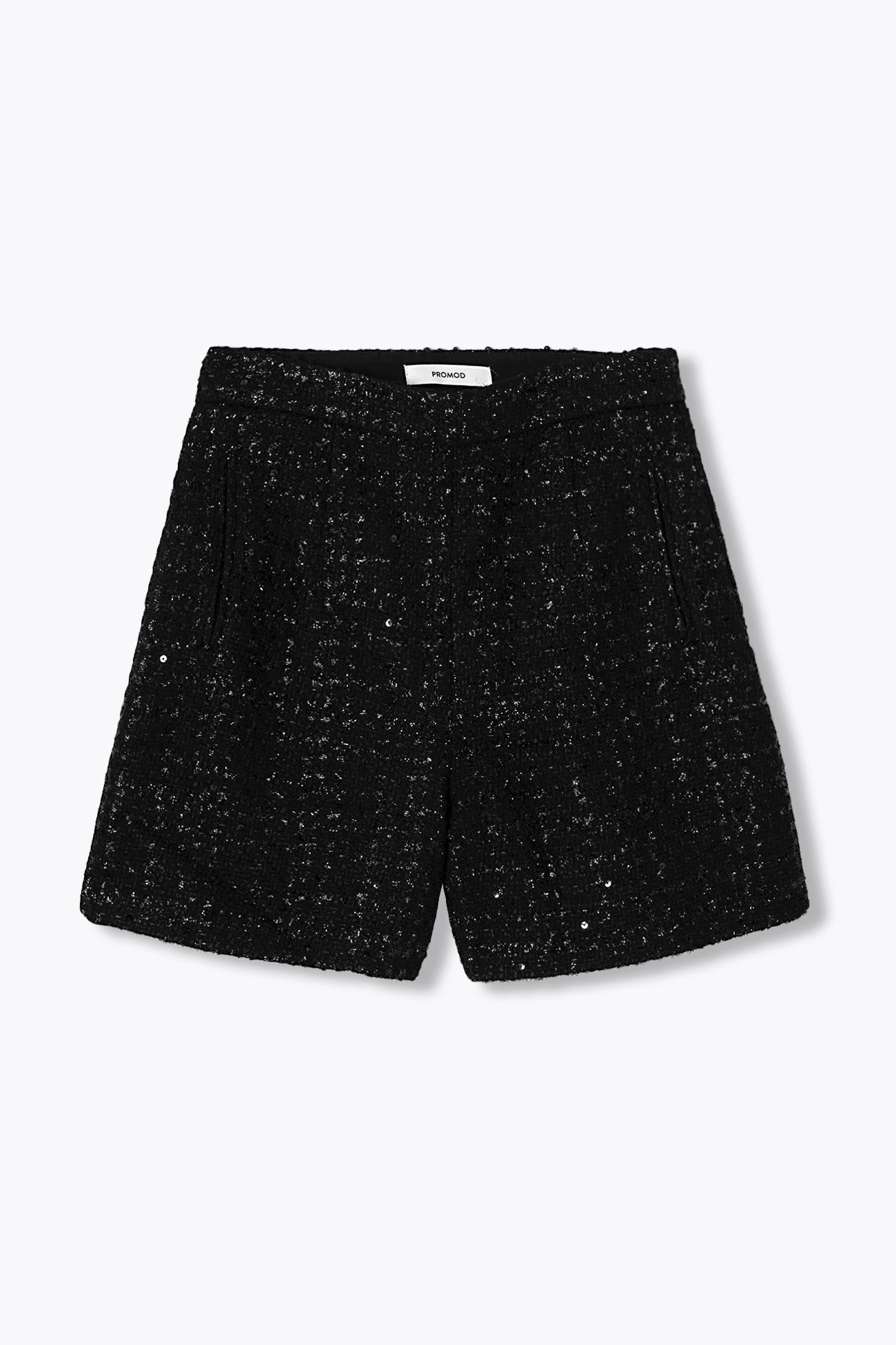 Short tweedé pailleté Femme