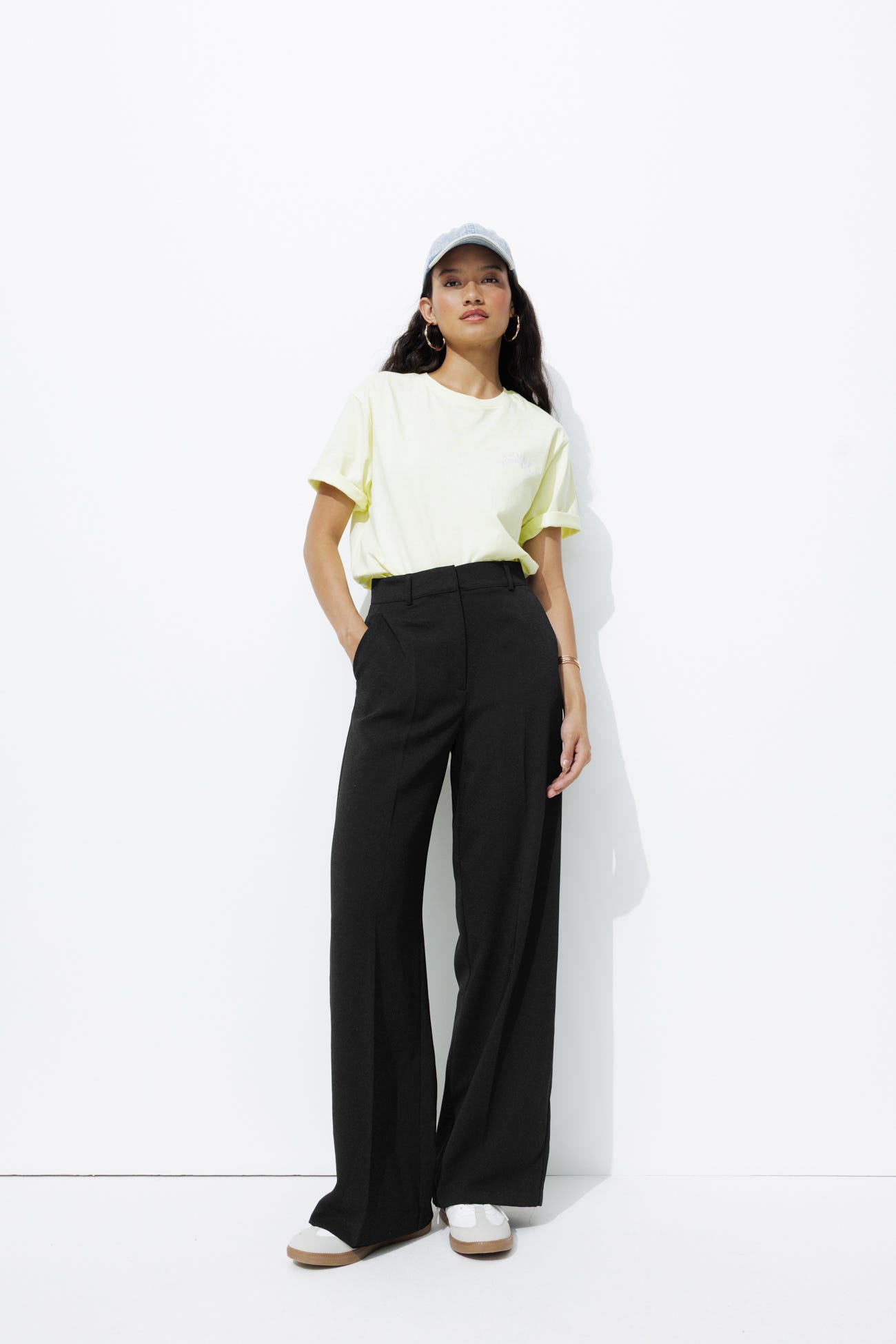 Pantalon de tailleur uni Femme