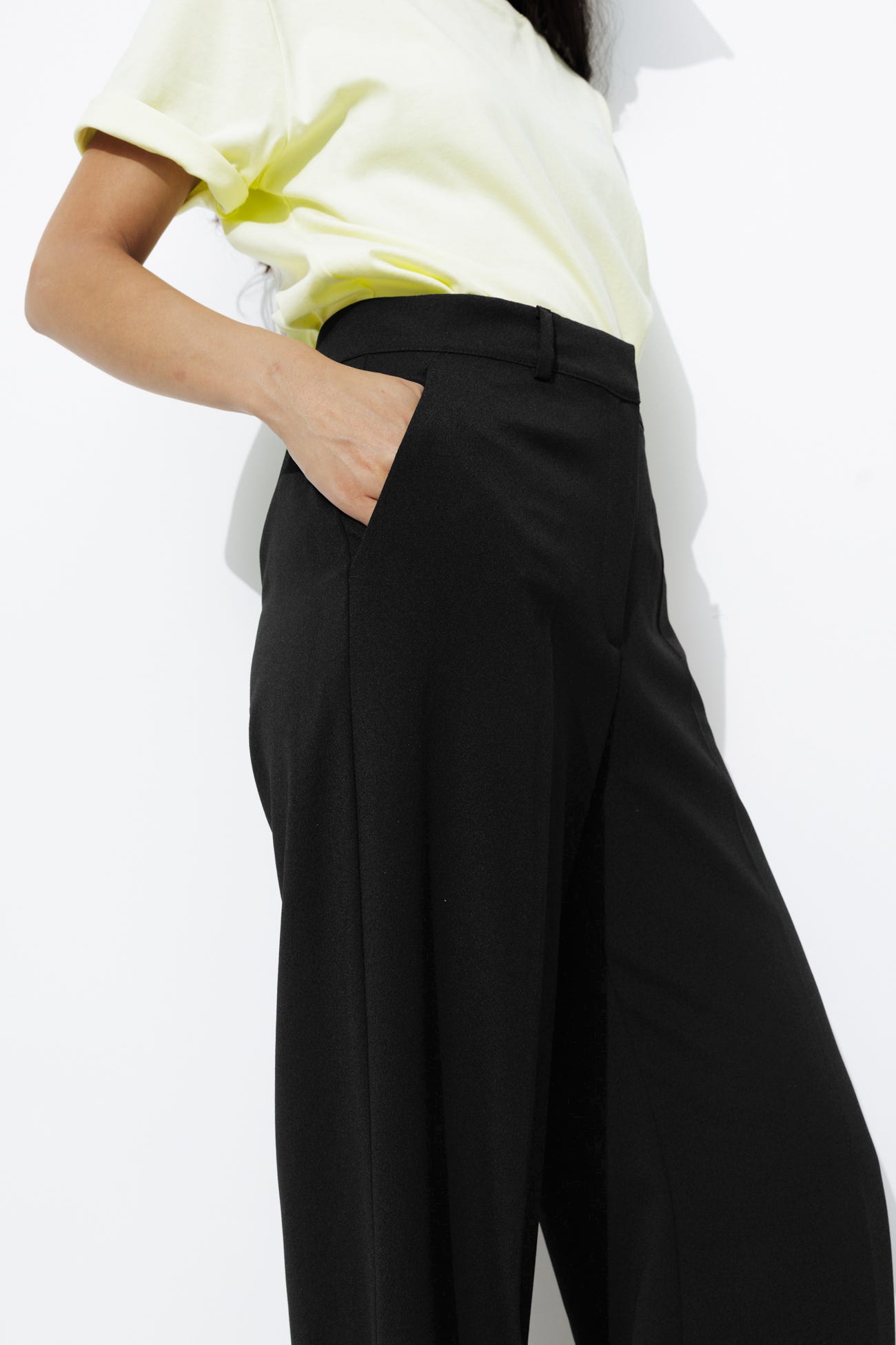 Pantalon de tailleur uni Femme