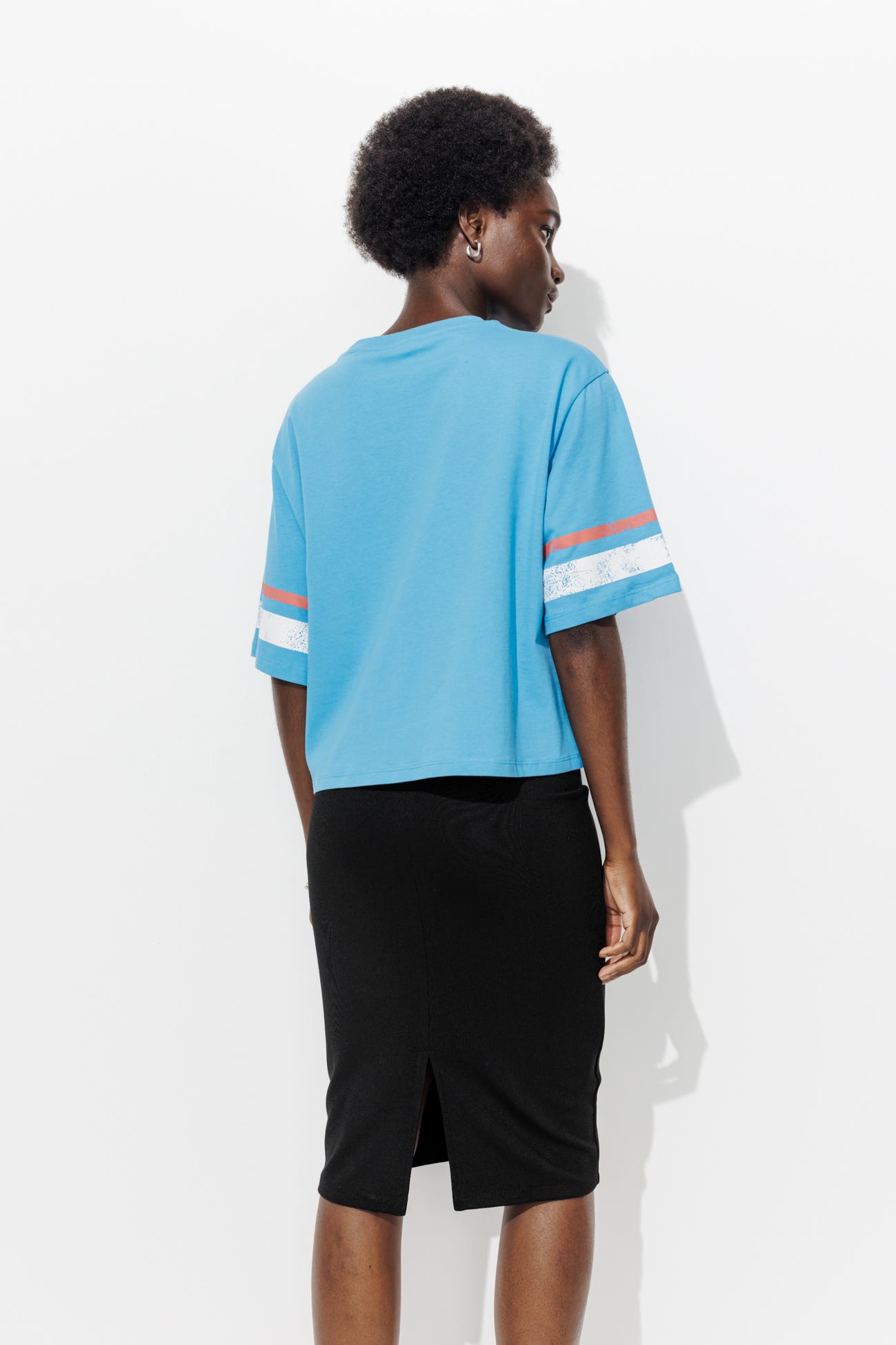 Jersey midi skirt