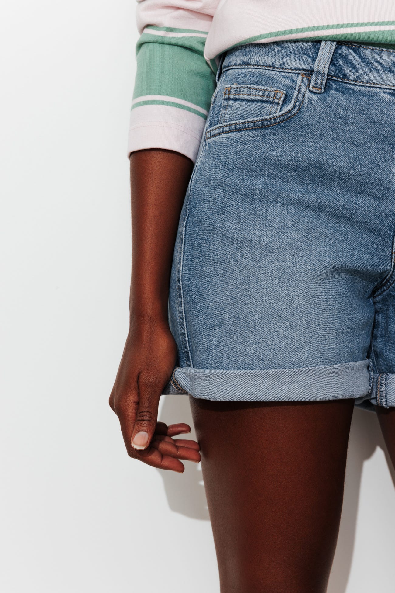 Denim shorts