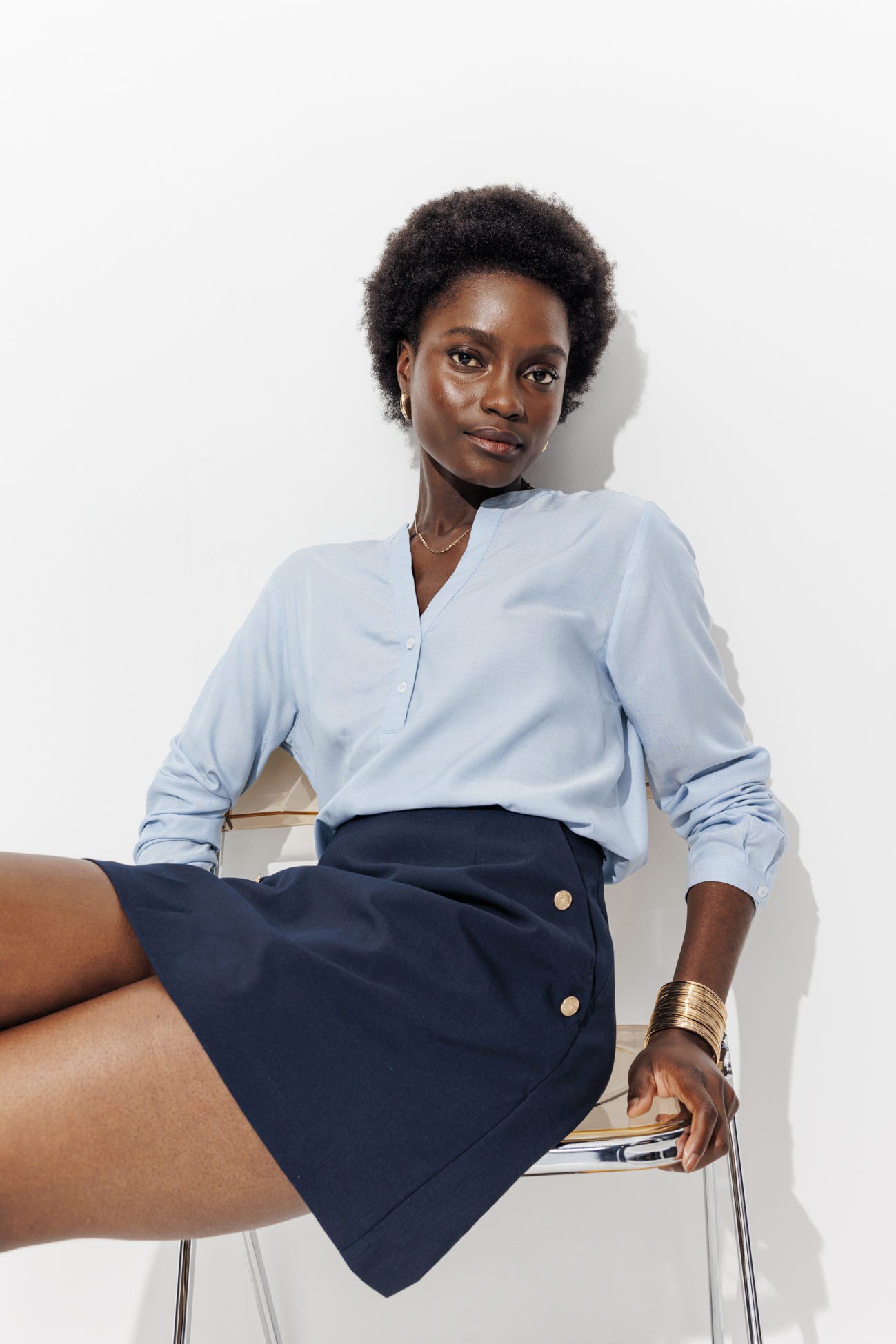 Blouse unie Femme