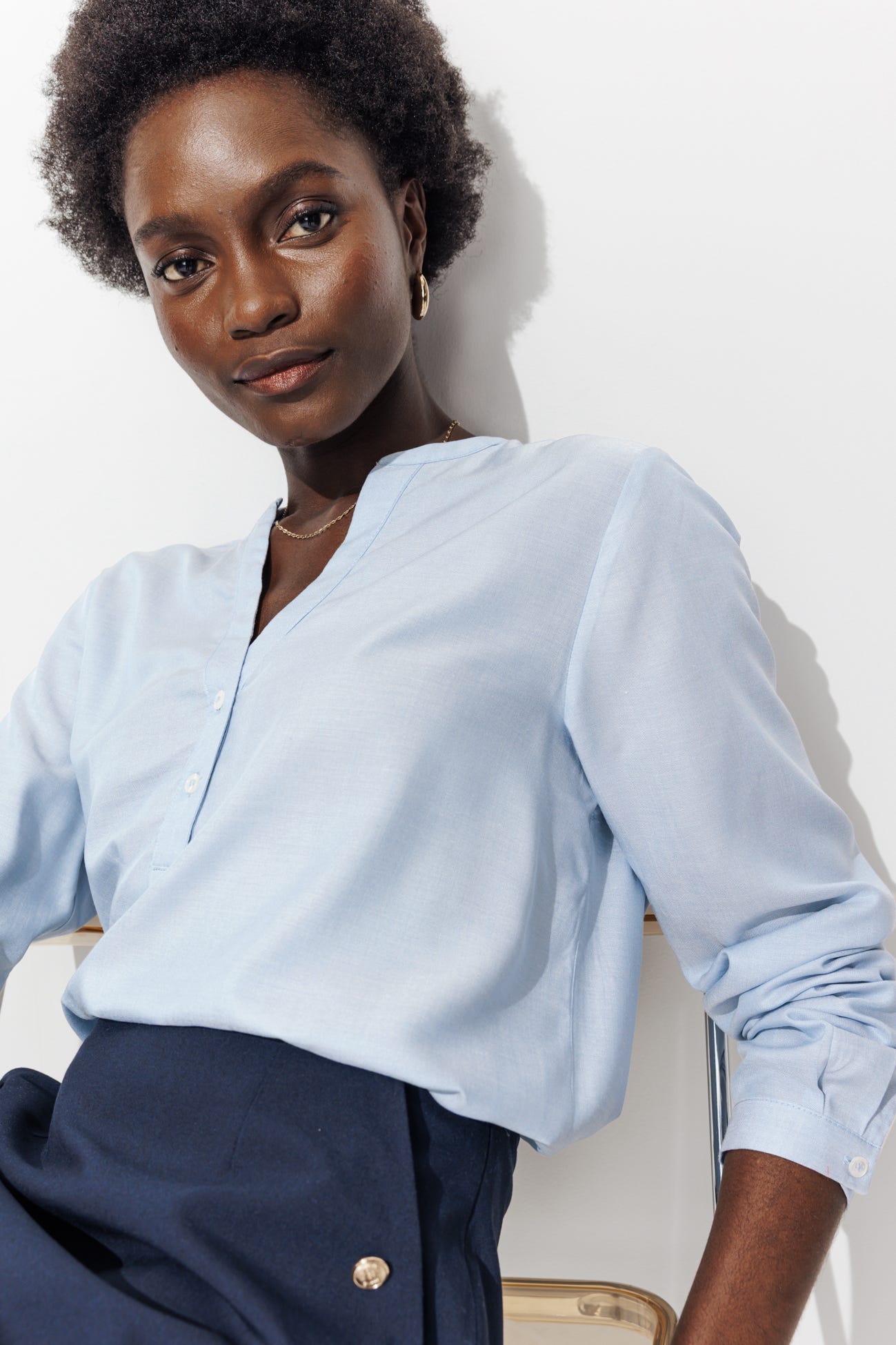 Blouse unie Femme
