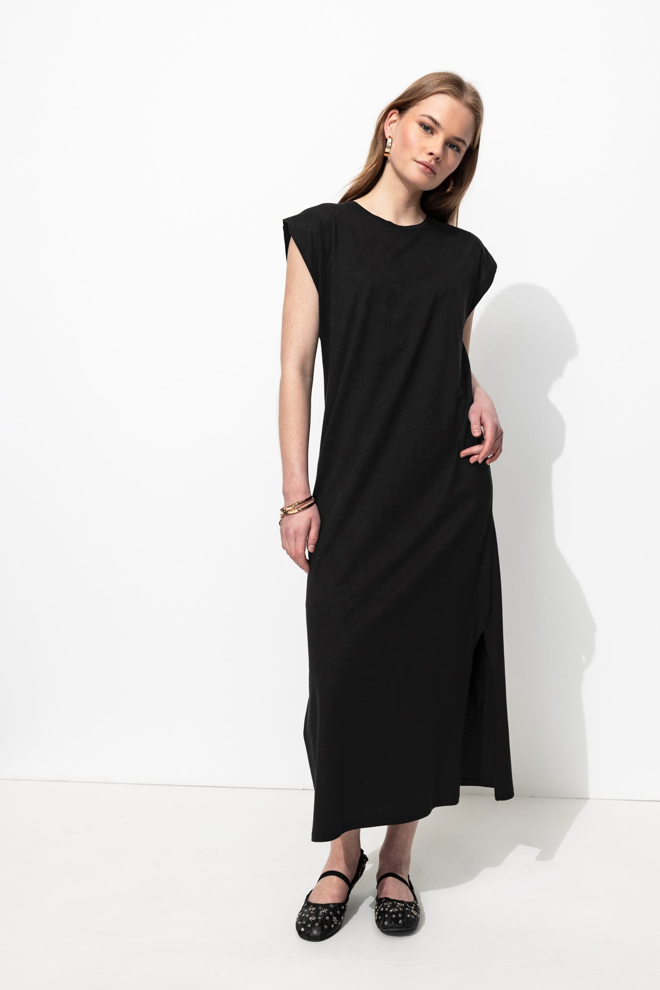 Longue robe t-shirt Femme