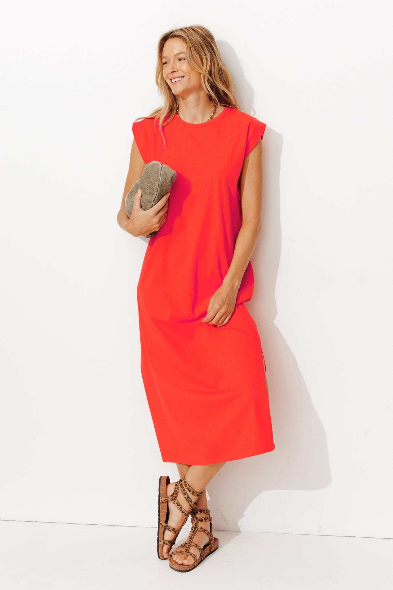 Abito lungo in maglina