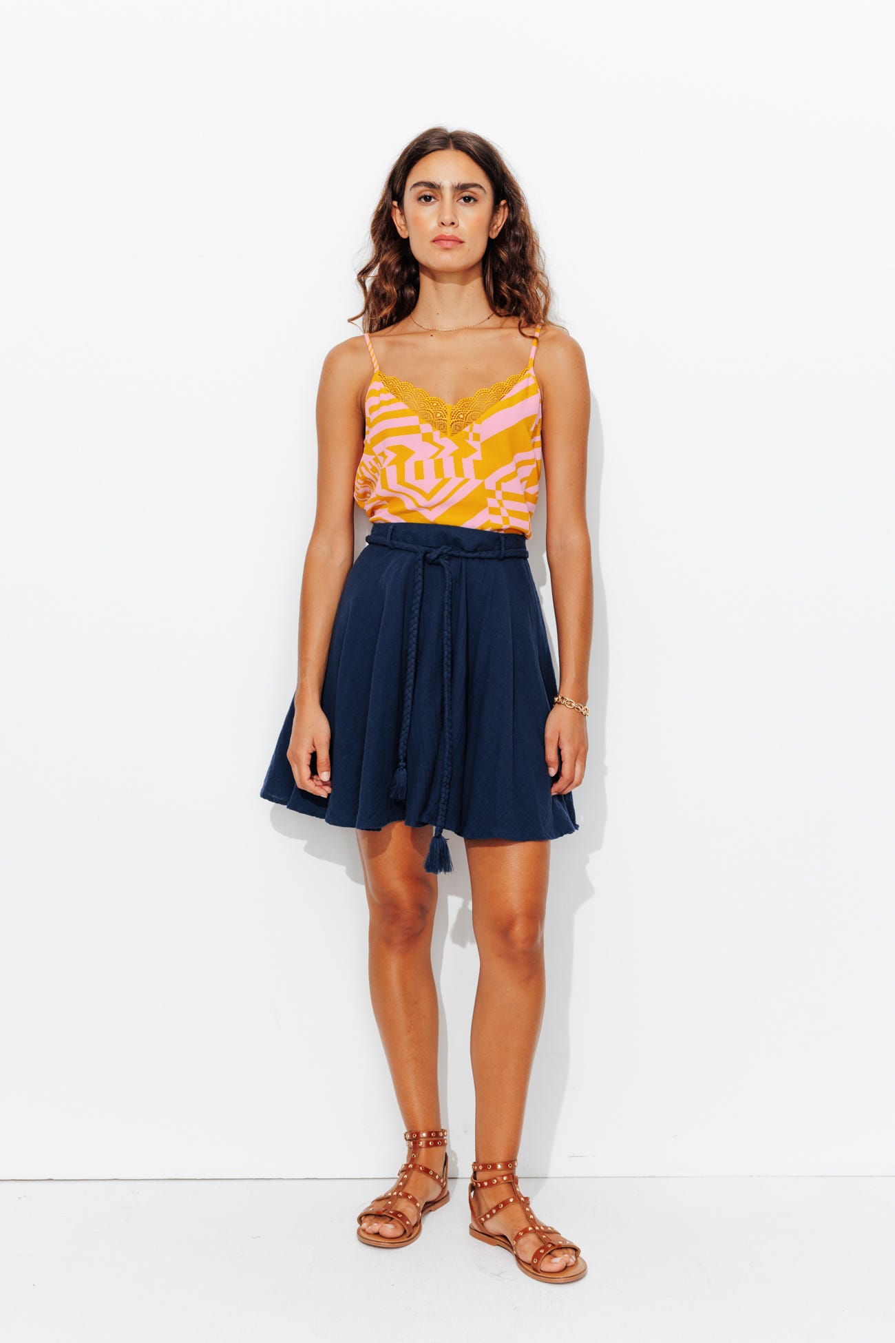 Caraco détail dentelle Femme