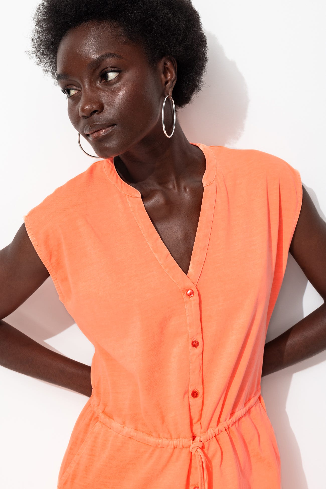 Robe fluo en jersey Femme