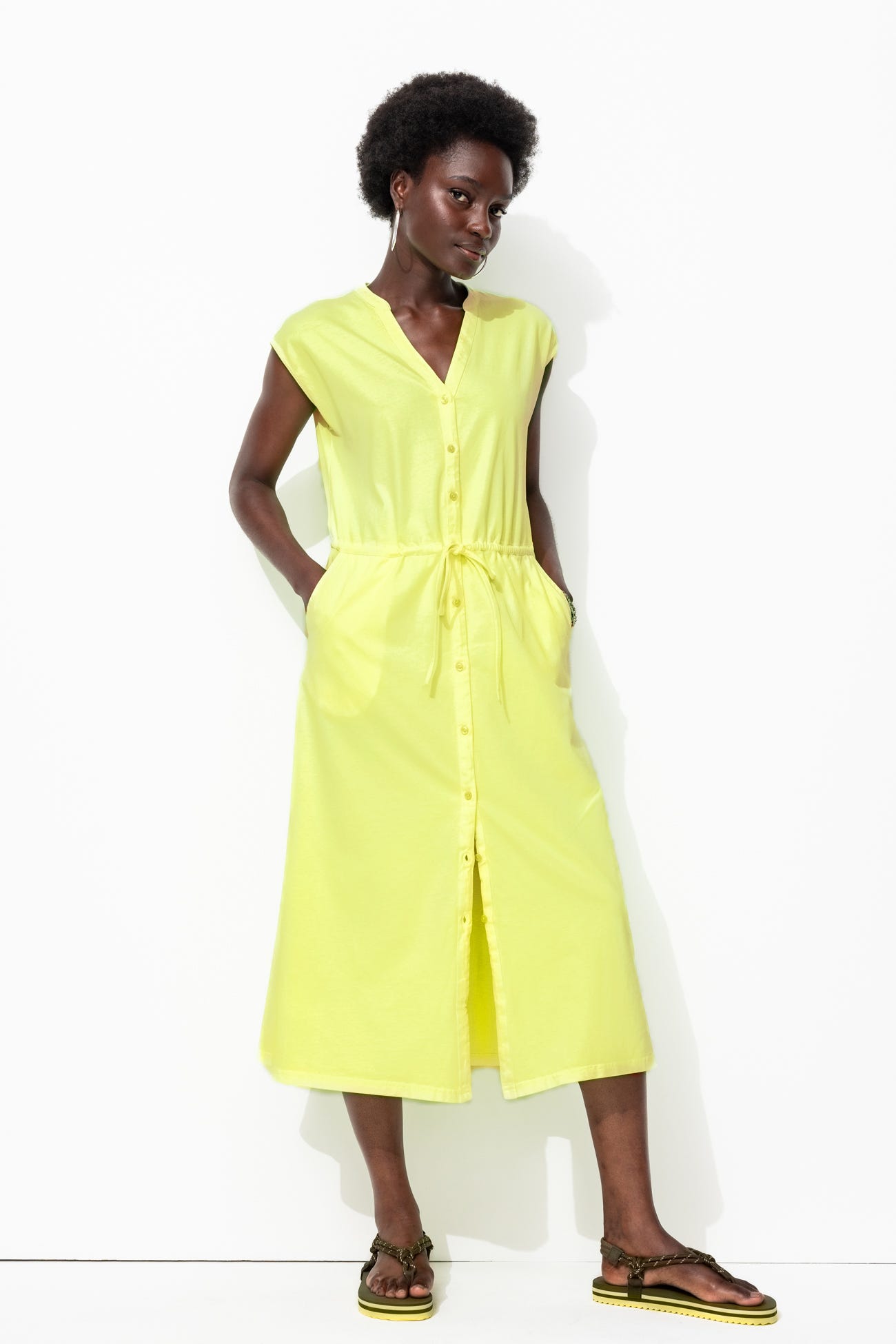 Robe fluo en jersey Femme