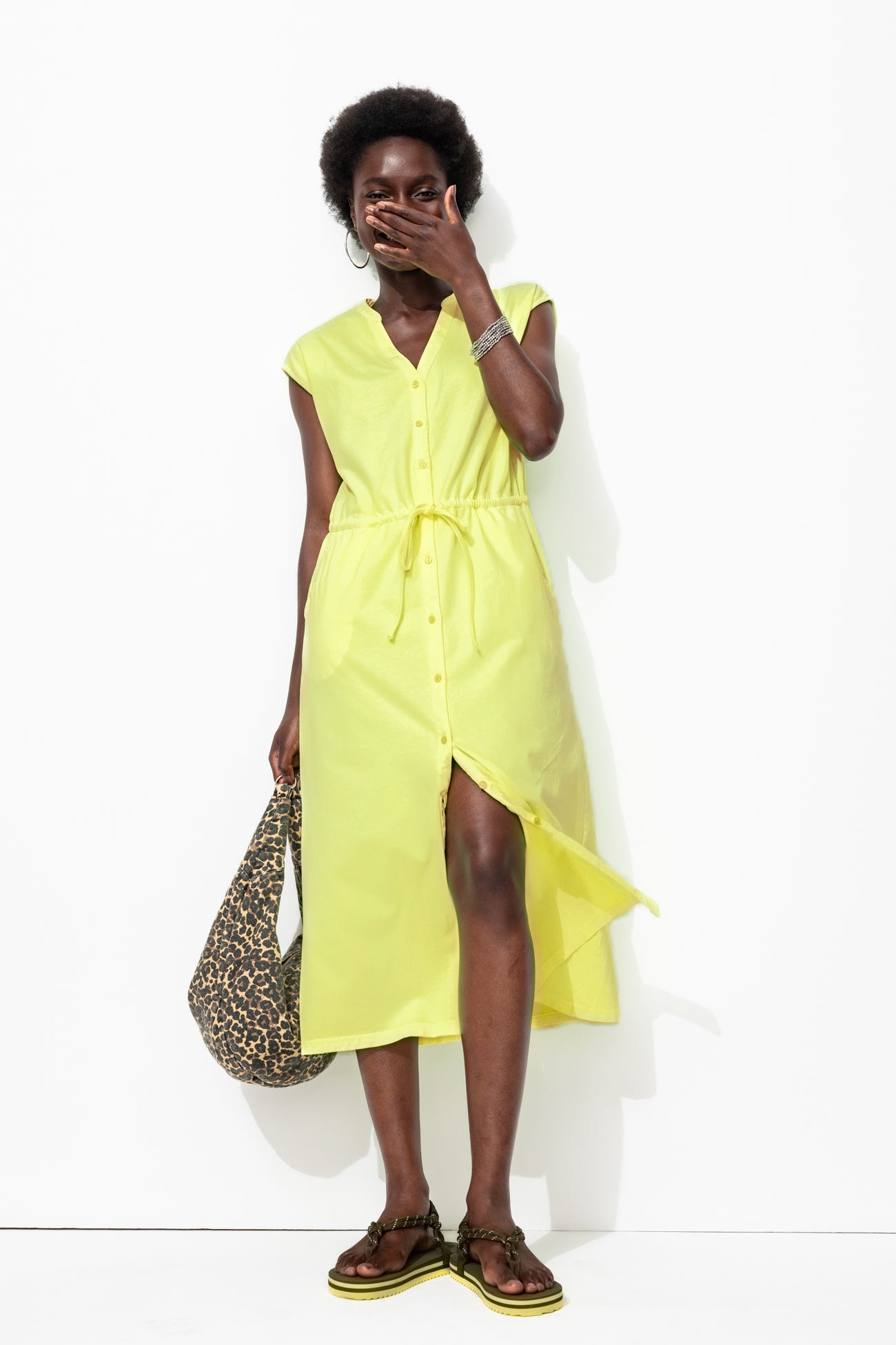 Robe fluo en jersey Femme