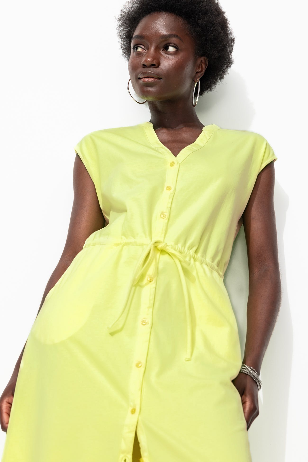 Robe fluo en jersey Femme