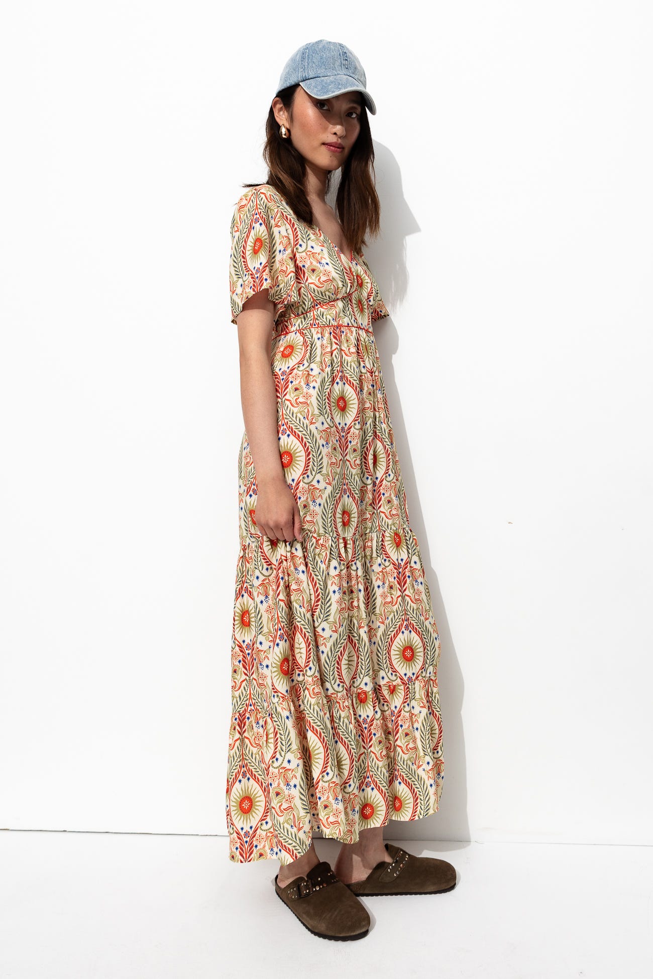 Robe longue décolleté dos