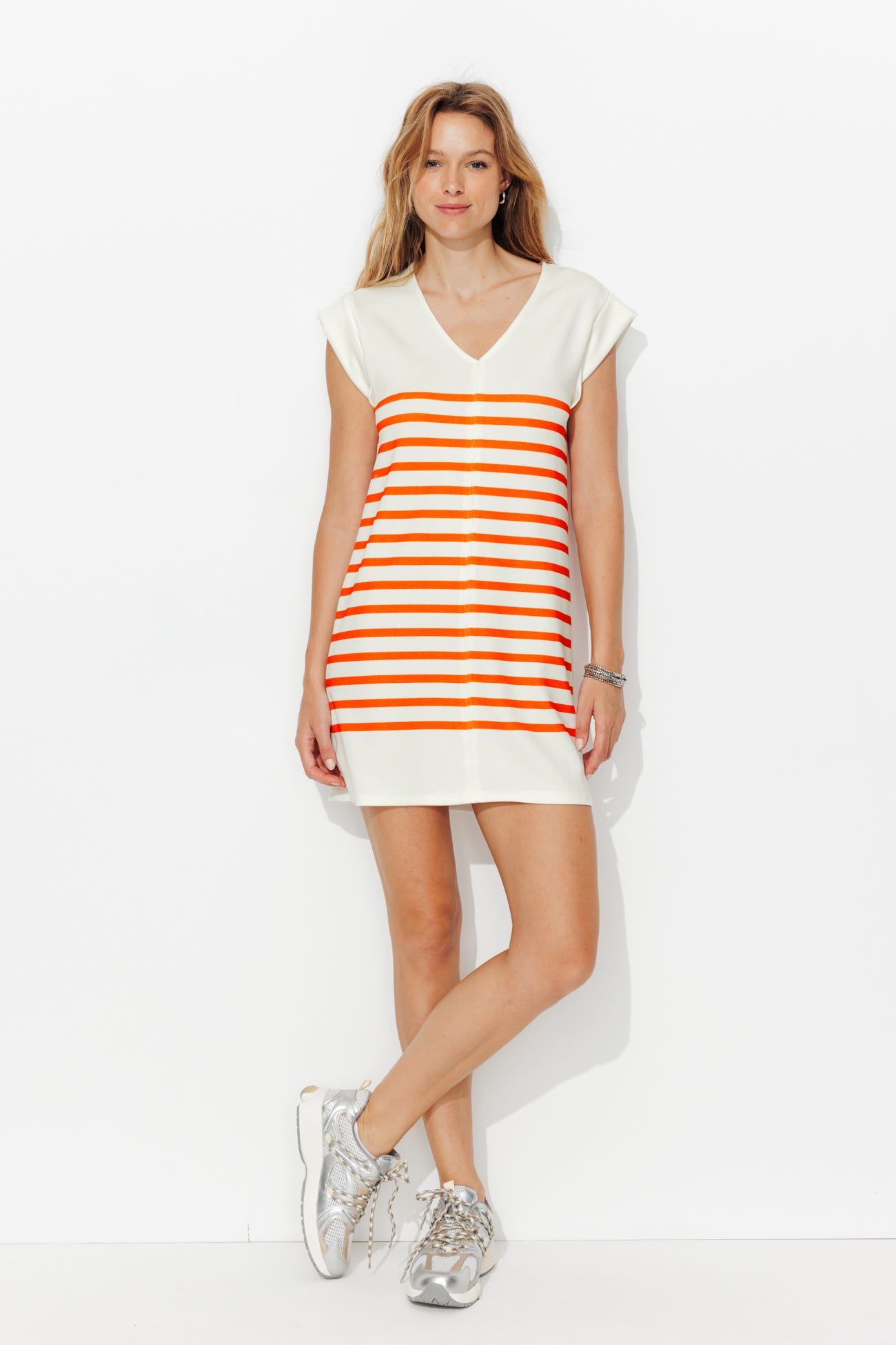 Robe-débardeur marinière