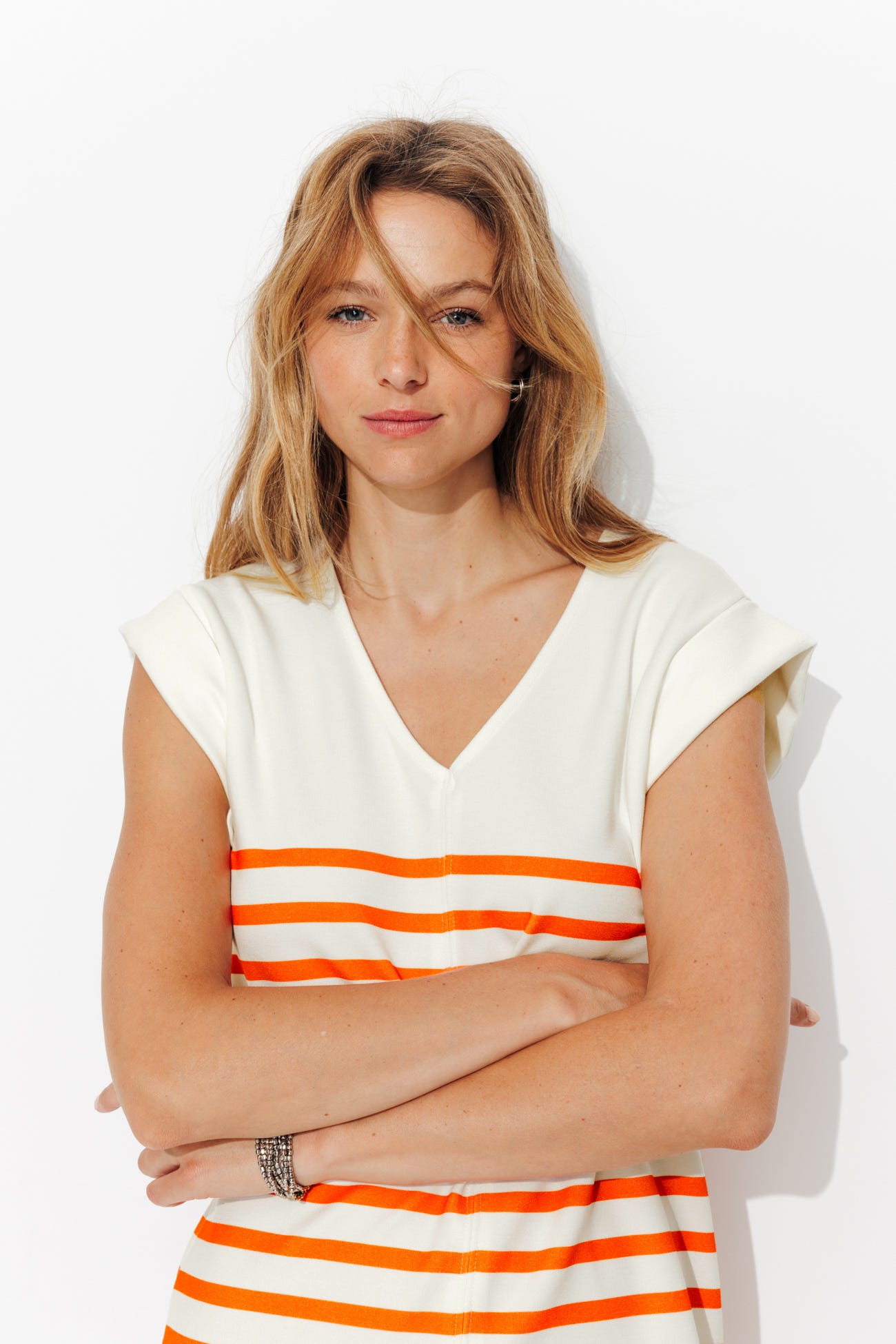 Robe-débardeur marinière