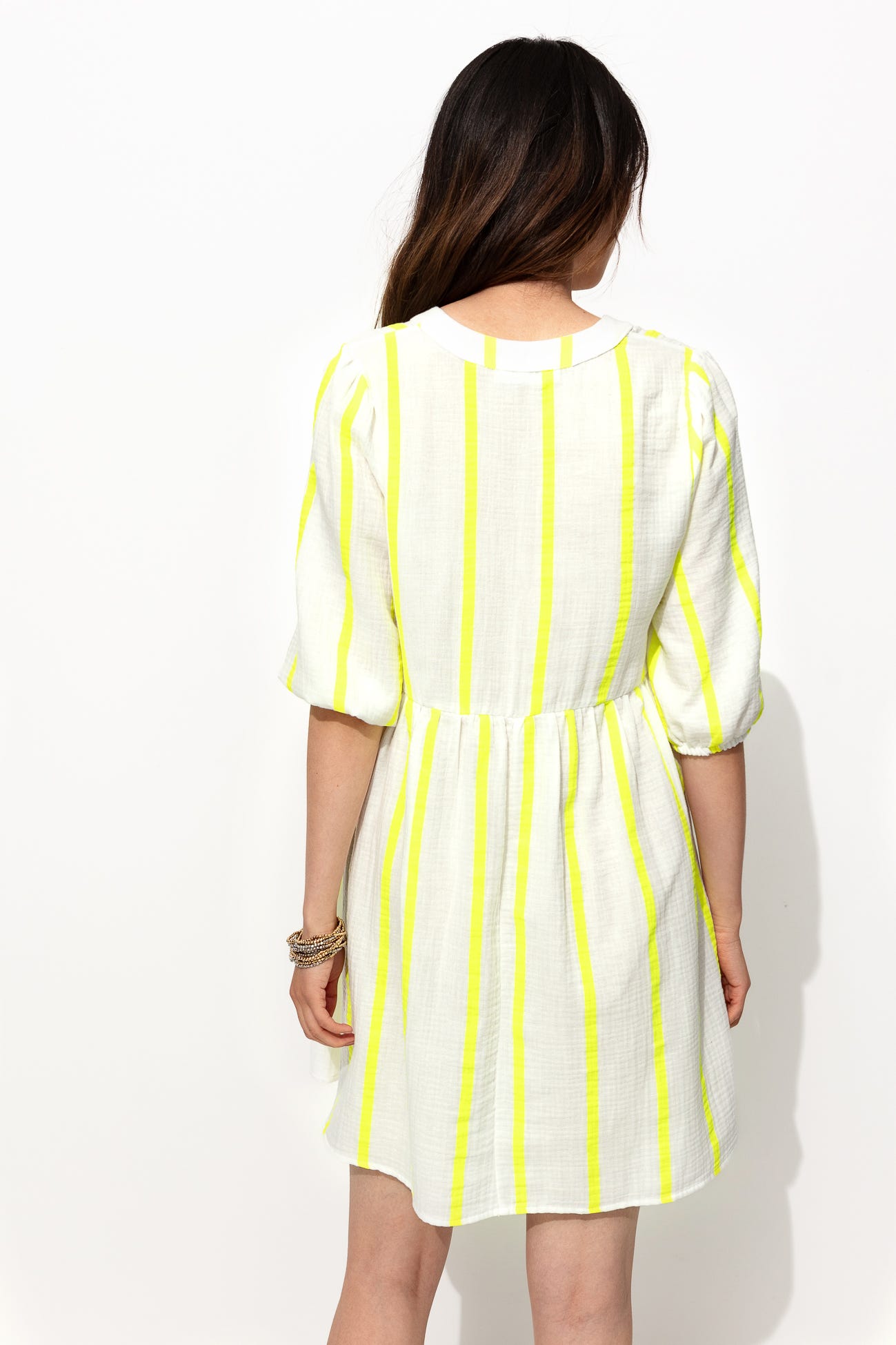Robe courte en gaze de coton