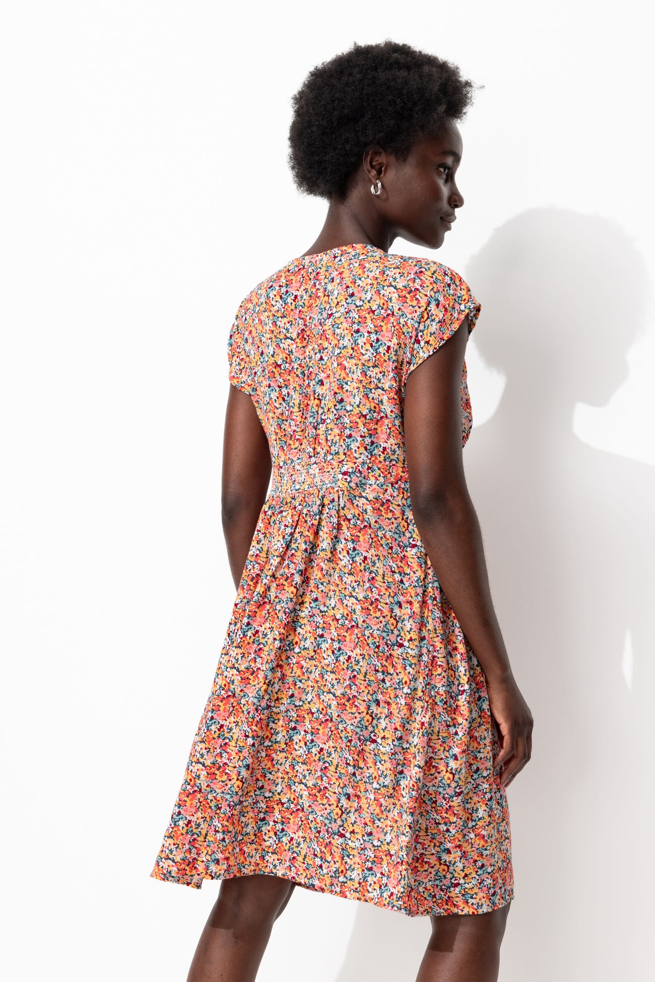 Robe courte imprimée Femme