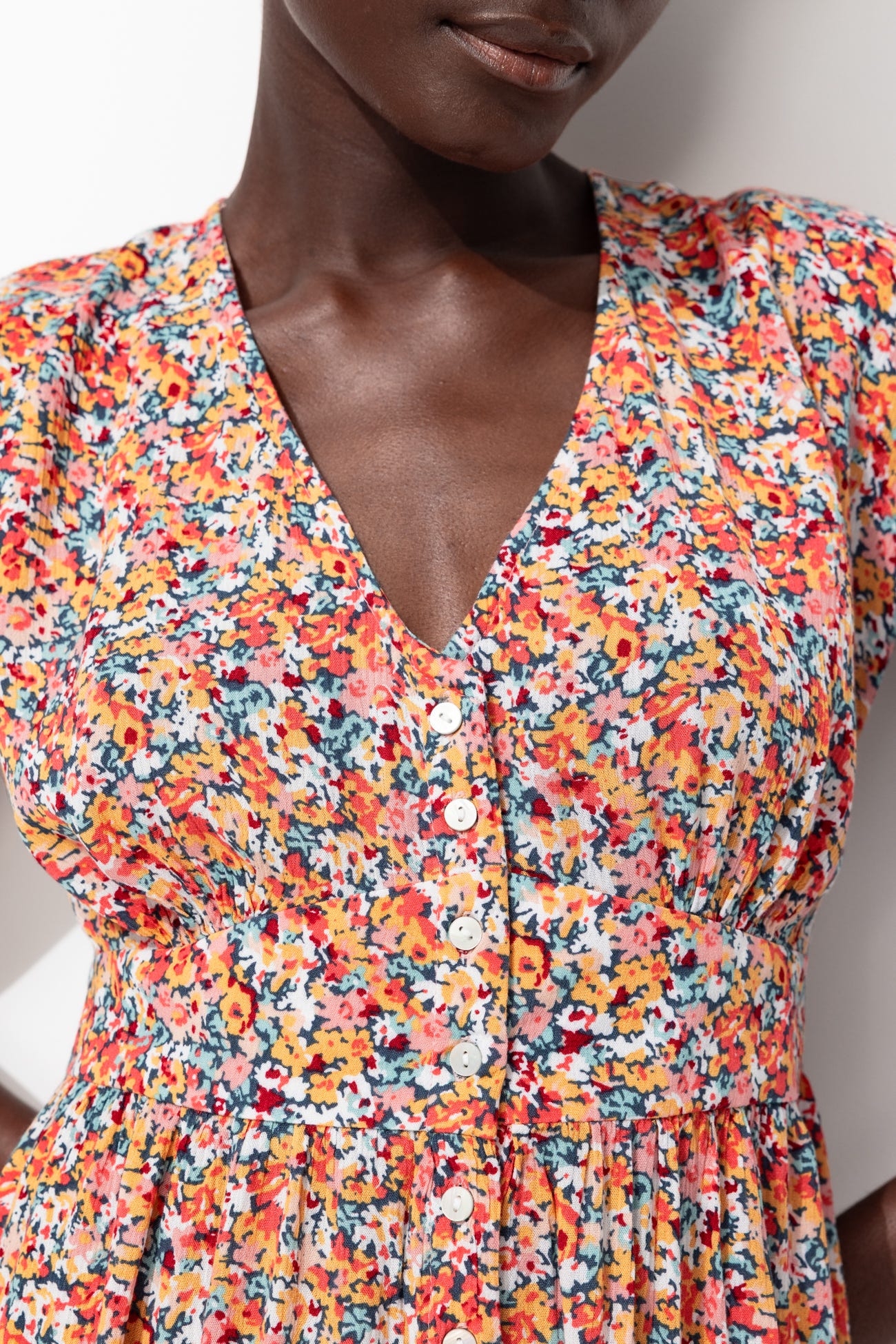 Robe courte imprimée Femme