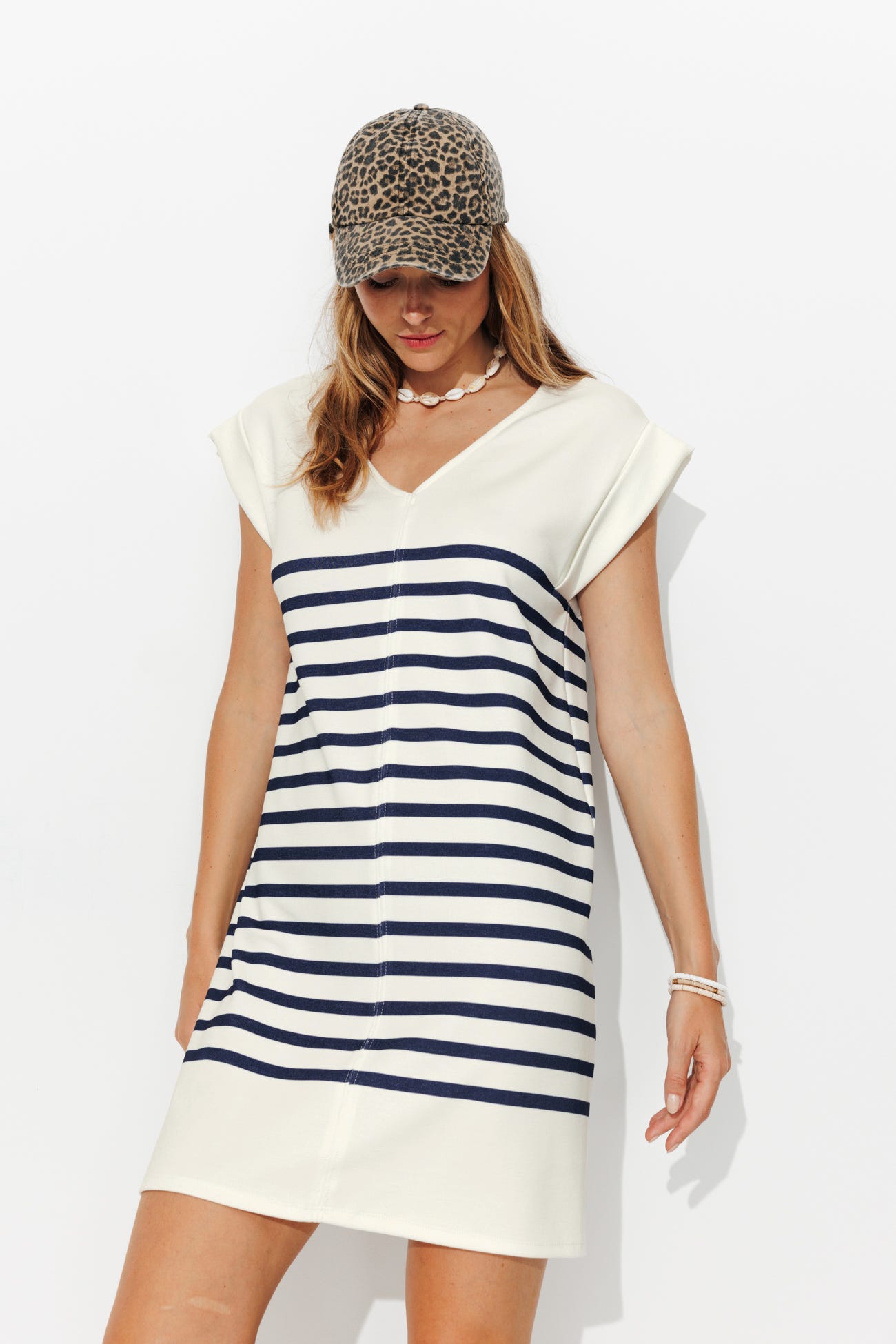 Robe-débardeur marinière