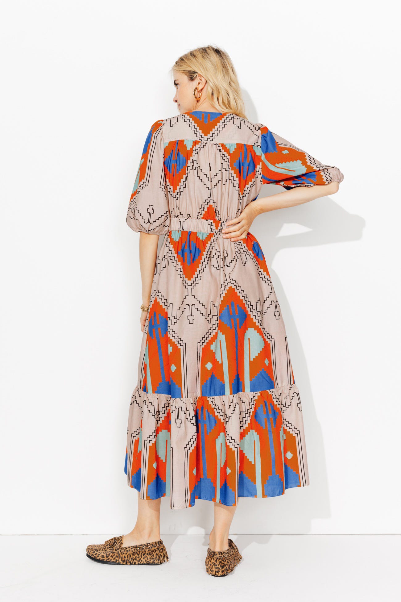 Robe longue imprimée Femme