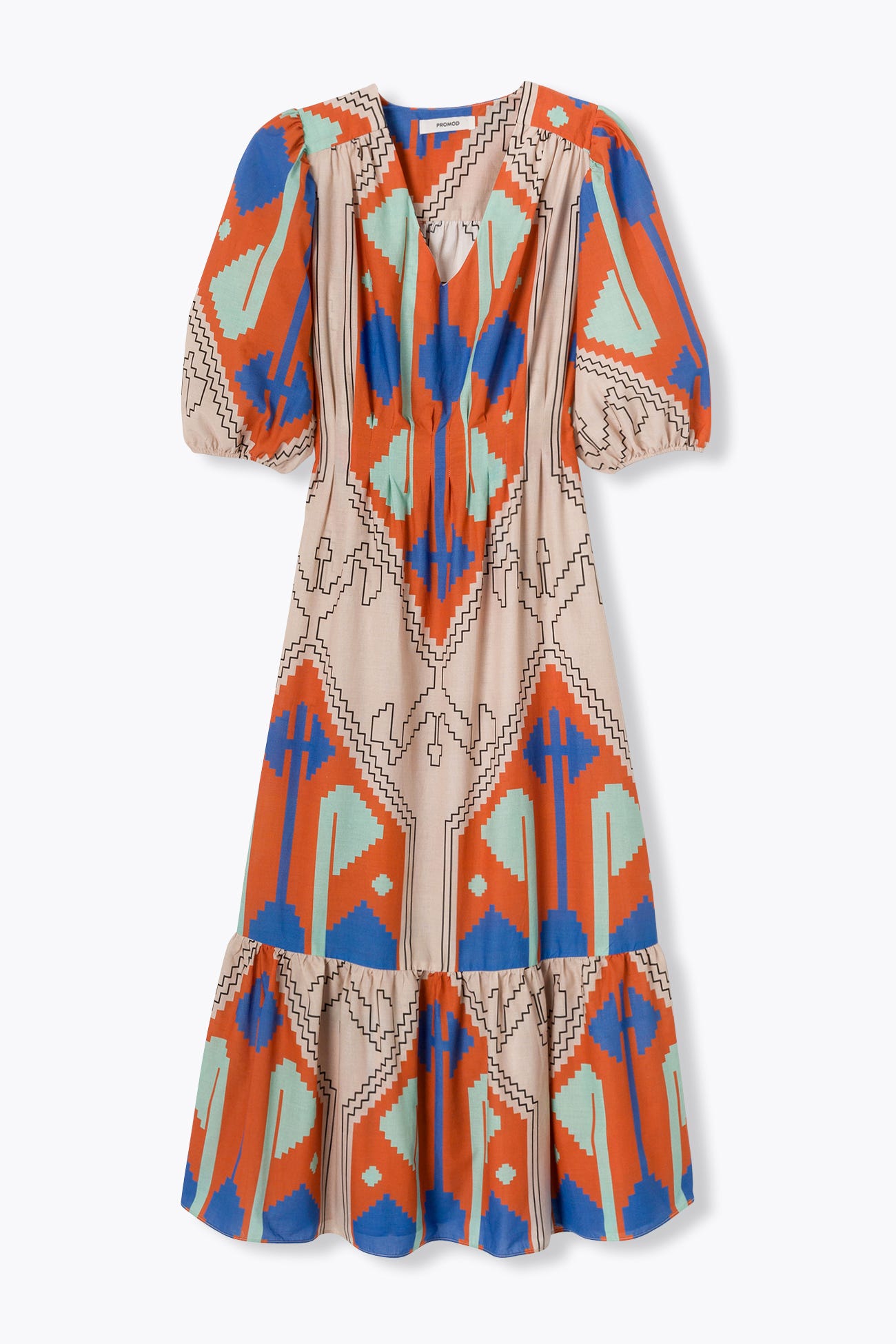 Robe longue imprimée Femme
