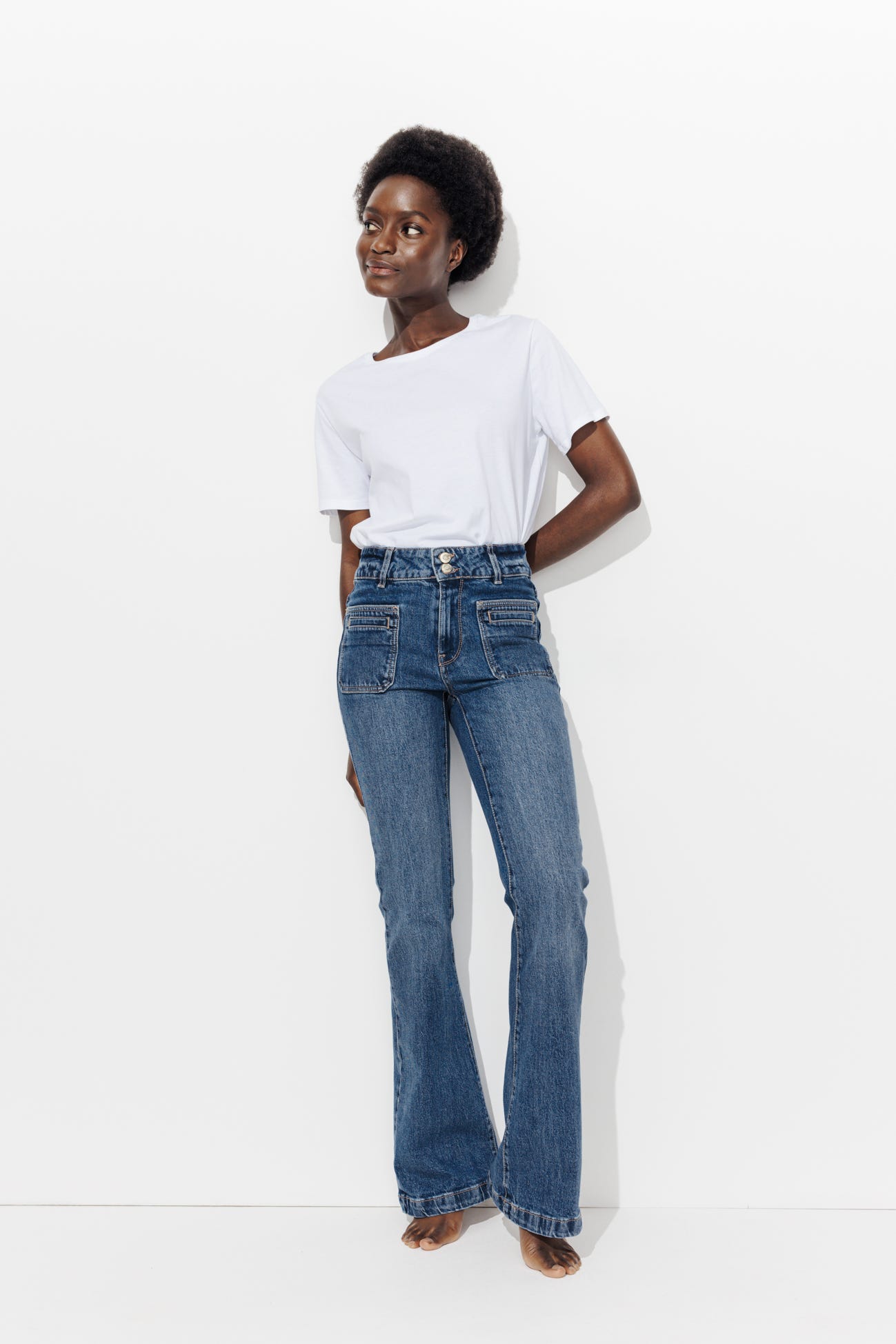 Jean flare seventies Femme