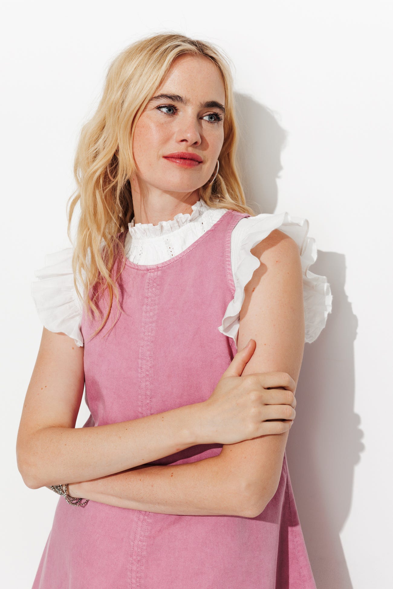 Robe courte trapèze en jean